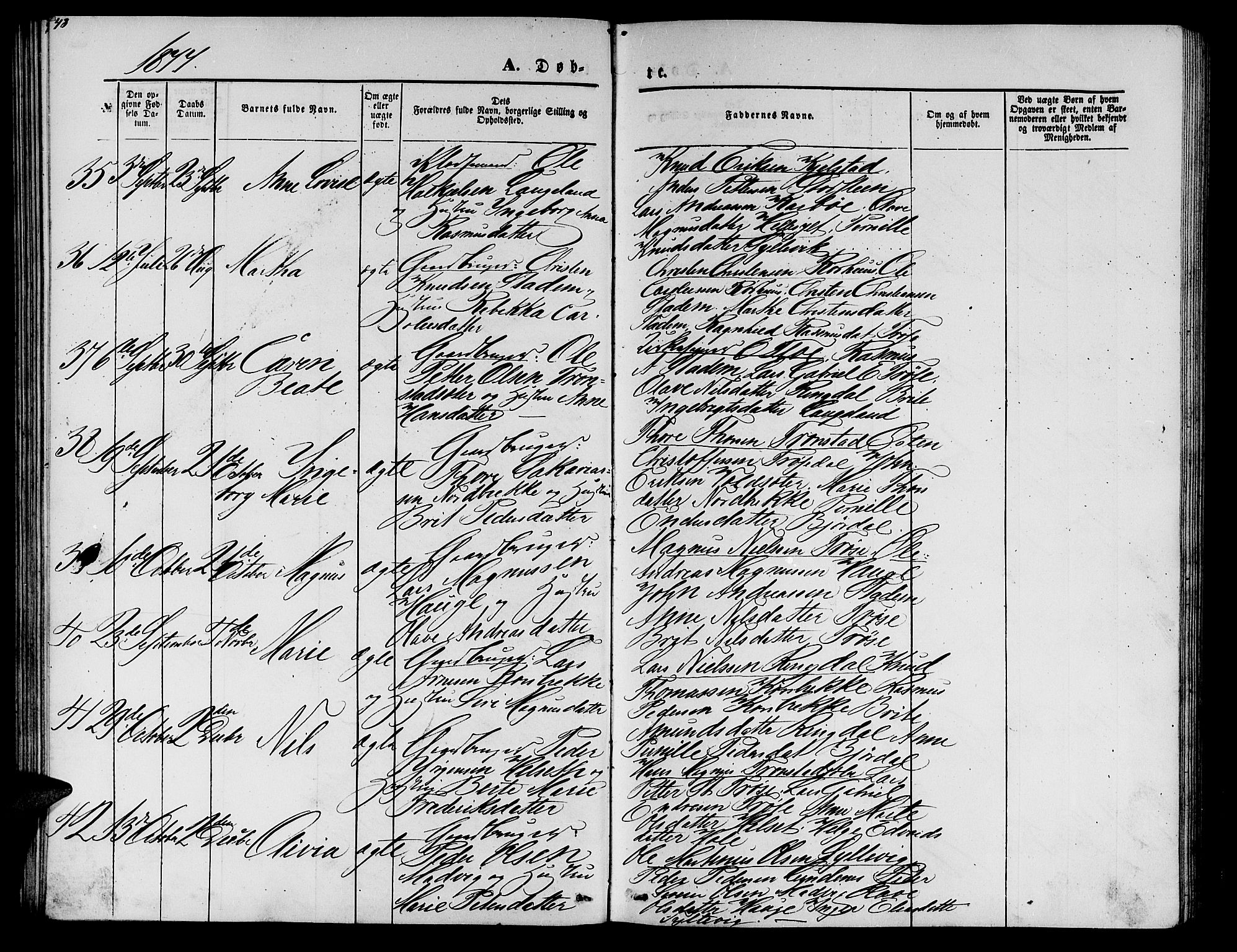 Ministerialprotokoller, klokkerbøker og fødselsregistre - Møre og Romsdal, SAT/A-1454/517/L0229: Parish register (copy) no. 517C02, 1864-1879, p. 48