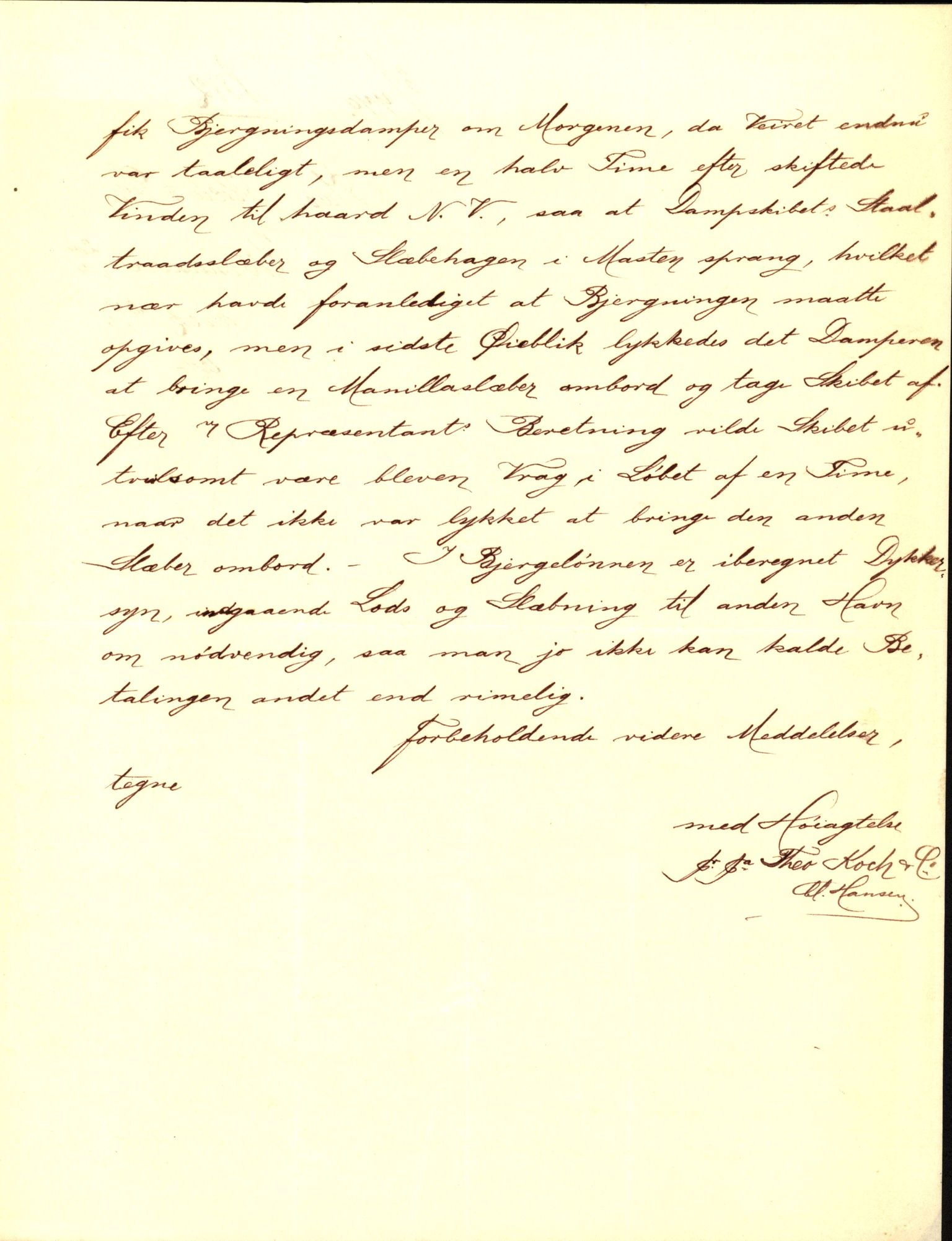 Pa 63 - Østlandske skibsassuranceforening, VEMU/A-1079/G/Ga/L0015/0007: Havaridokumenter / Jil, B.M. Width, Luca, Flora, Drammen, 1882, p. 35