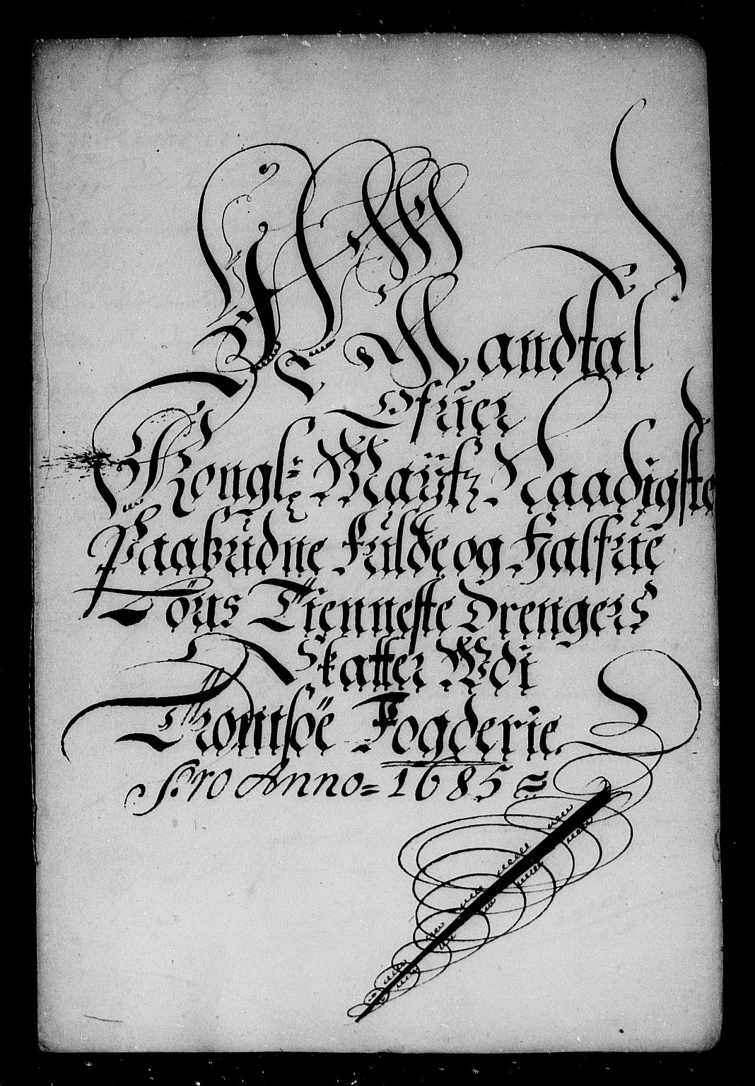 Rentekammeret inntil 1814, Reviderte regnskaper, Stiftamtstueregnskaper, Trondheim stiftamt og Nordland amt, AV/RA-EA-6044/R/Rg/L0082: Trondheim stiftamt og Nordland amt, 1685