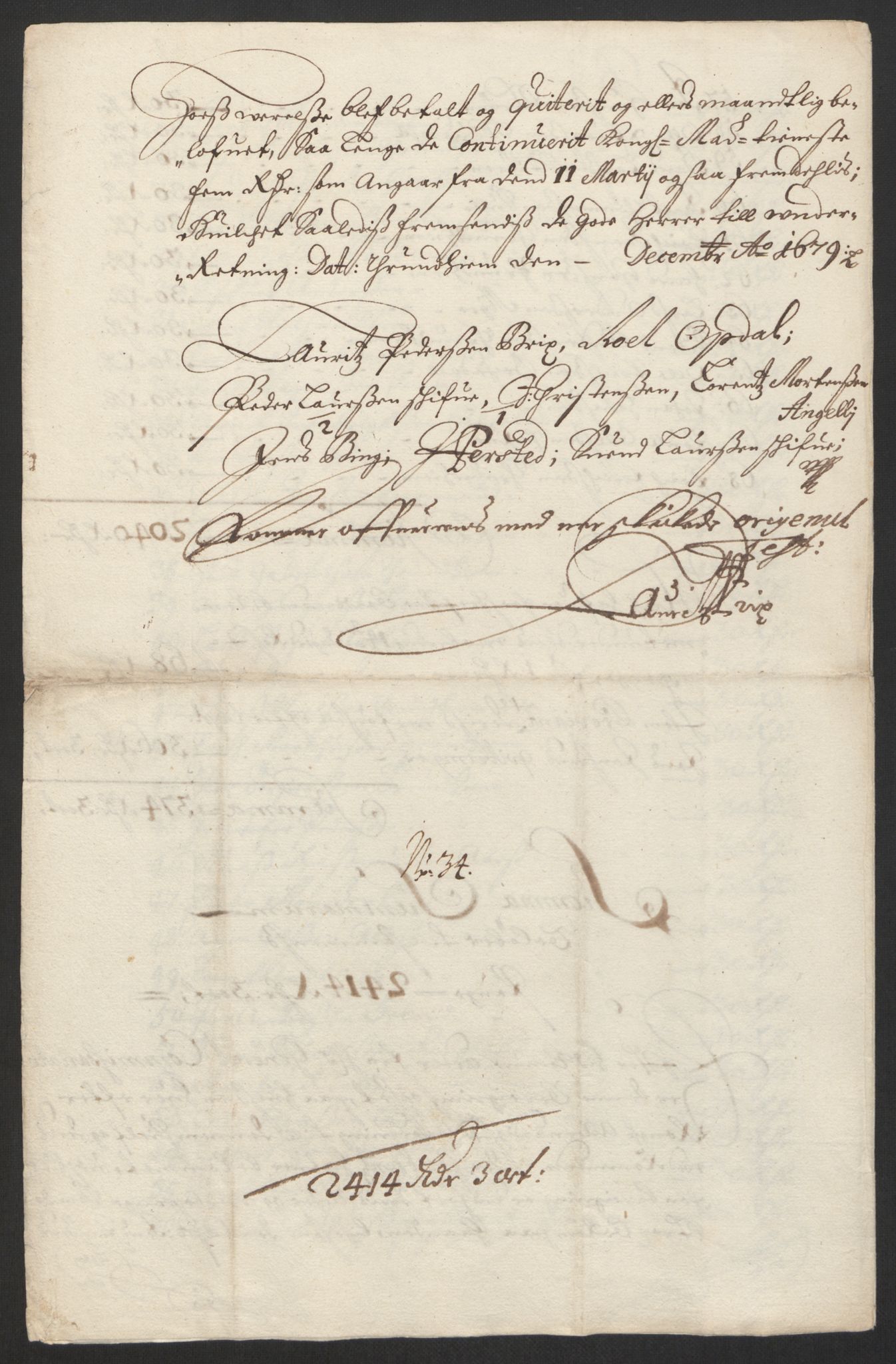 Rentekammeret inntil 1814, Reviderte regnskaper, Byregnskaper, AV/RA-EA-4066/R/Rs/L0504: [S1] Kontribusjonsregnskap, 1631-1684, p. 149