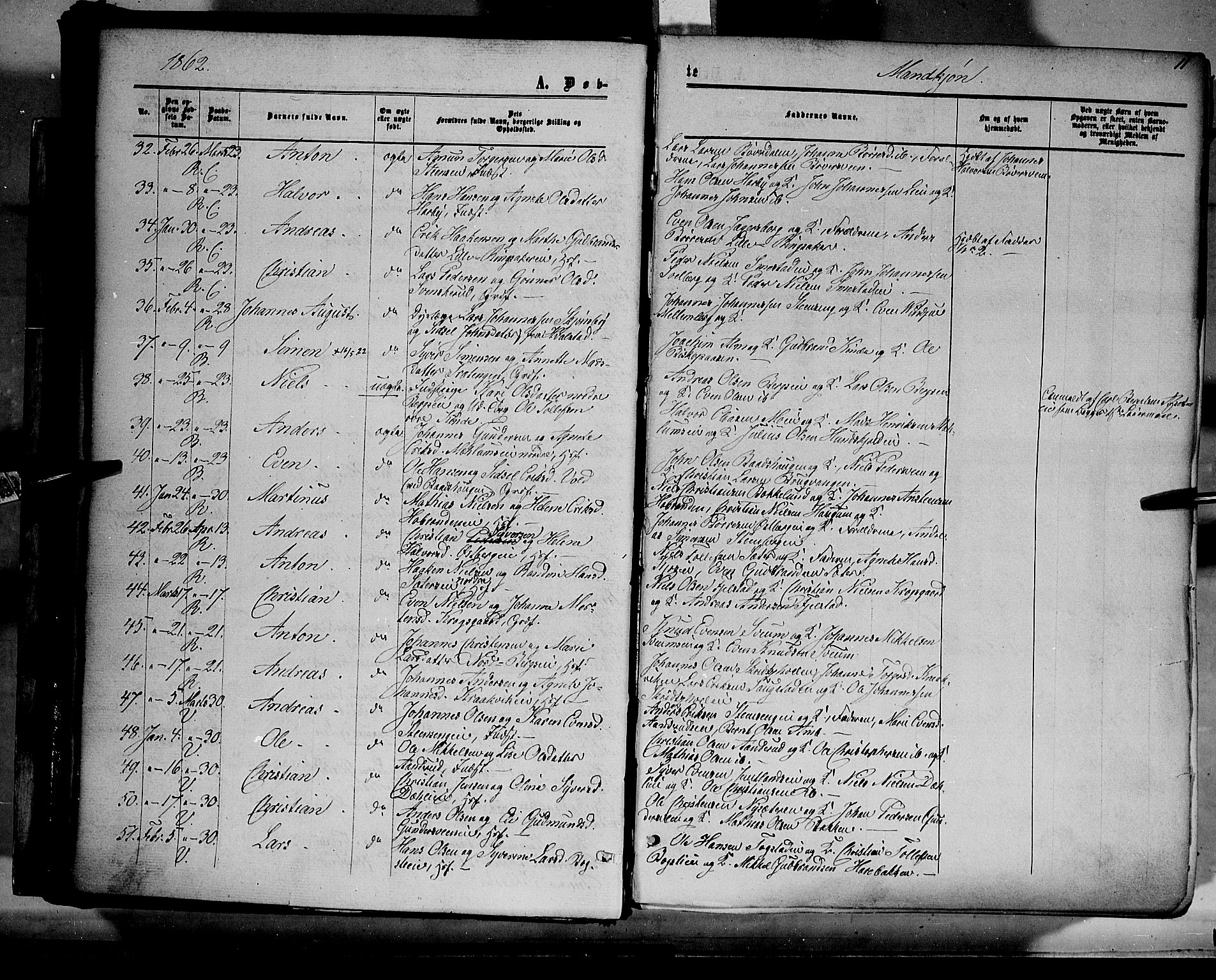 Ringsaker prestekontor, AV/SAH-PREST-014/K/Ka/L0010: Parish register (official) no. 10, 1861-1869, p. 11