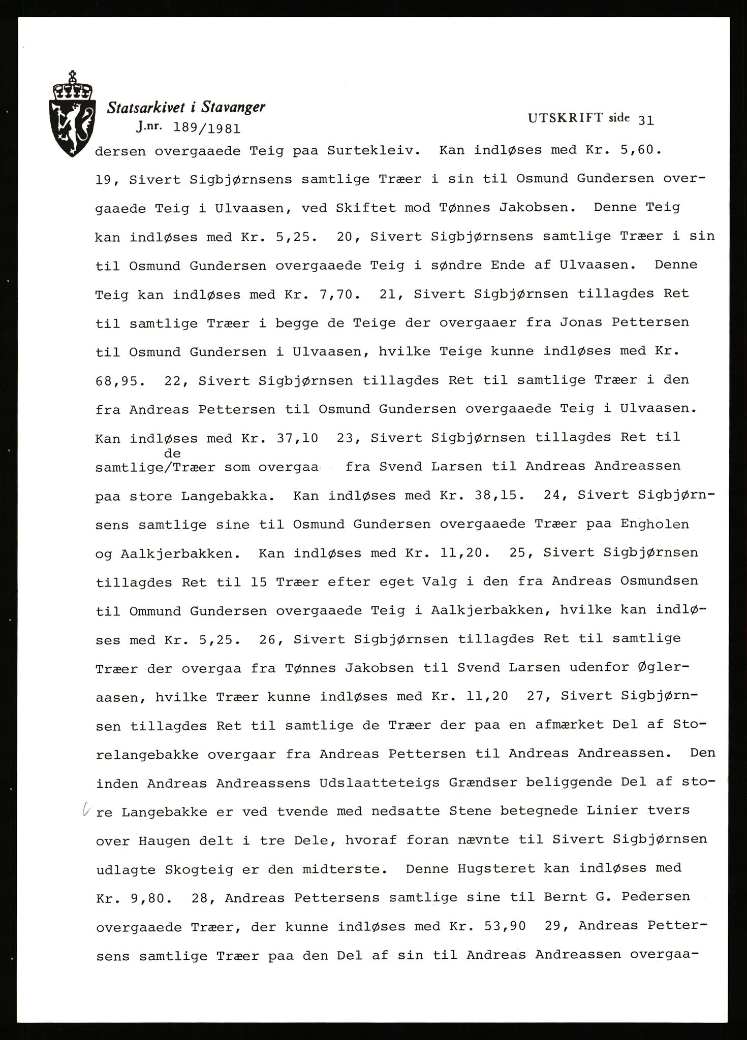 Statsarkivet i Stavanger, AV/SAST-A-101971/03/Y/Yj/L0006: Avskrifter sortert etter gårdsnavn: Bakke - Baustad, 1750-1930, p. 404