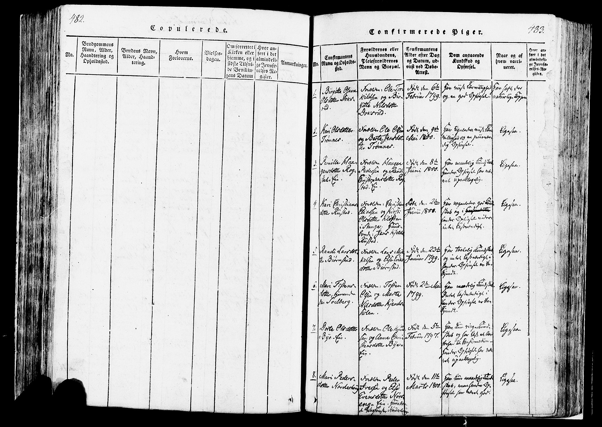 Løten prestekontor, SAH/PREST-022/K/Ka/L0005: Parish register (official) no. 5, 1814-1832, p. 482-483