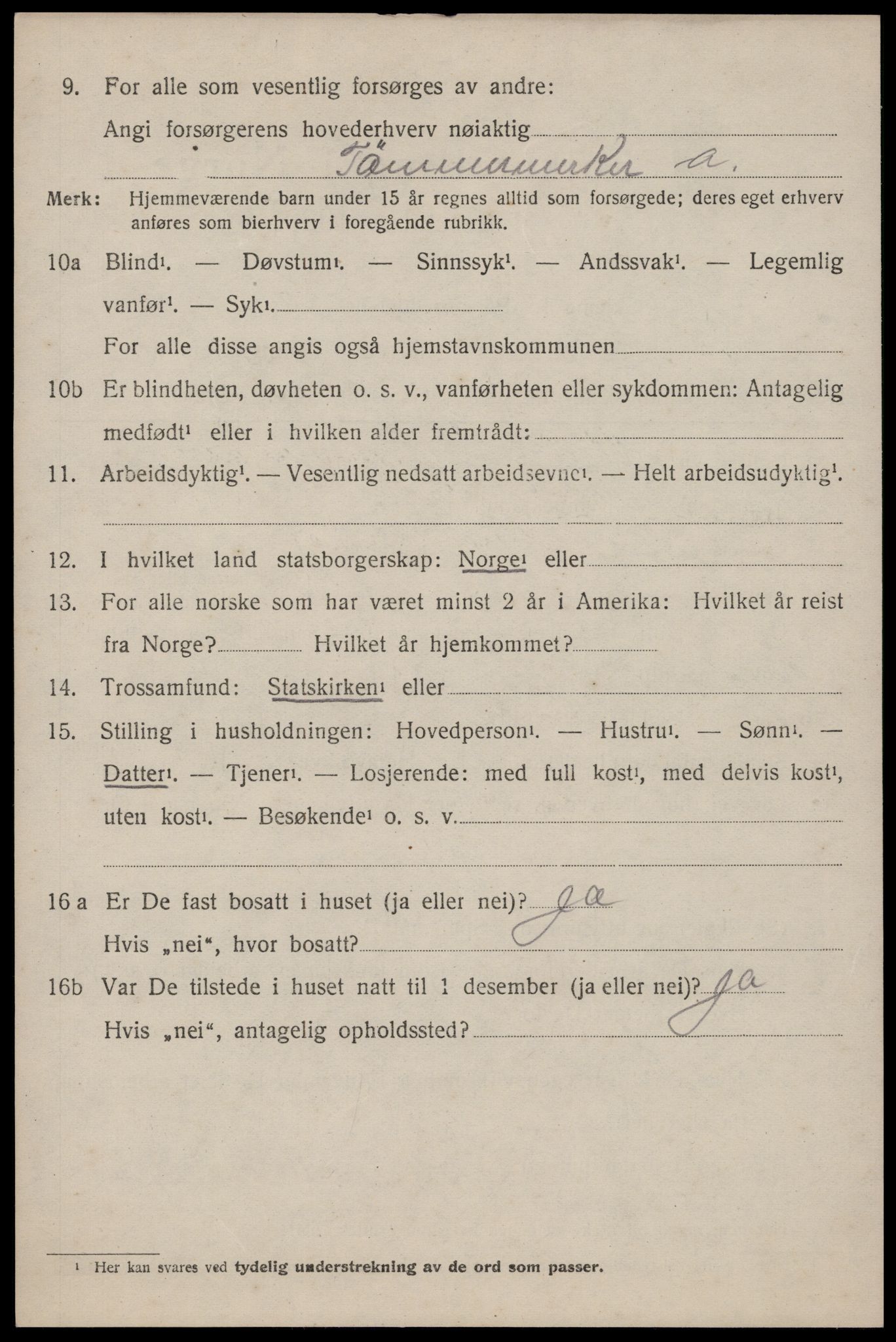 SAKO, 1920 census for Nissedal, 1920, p. 3050