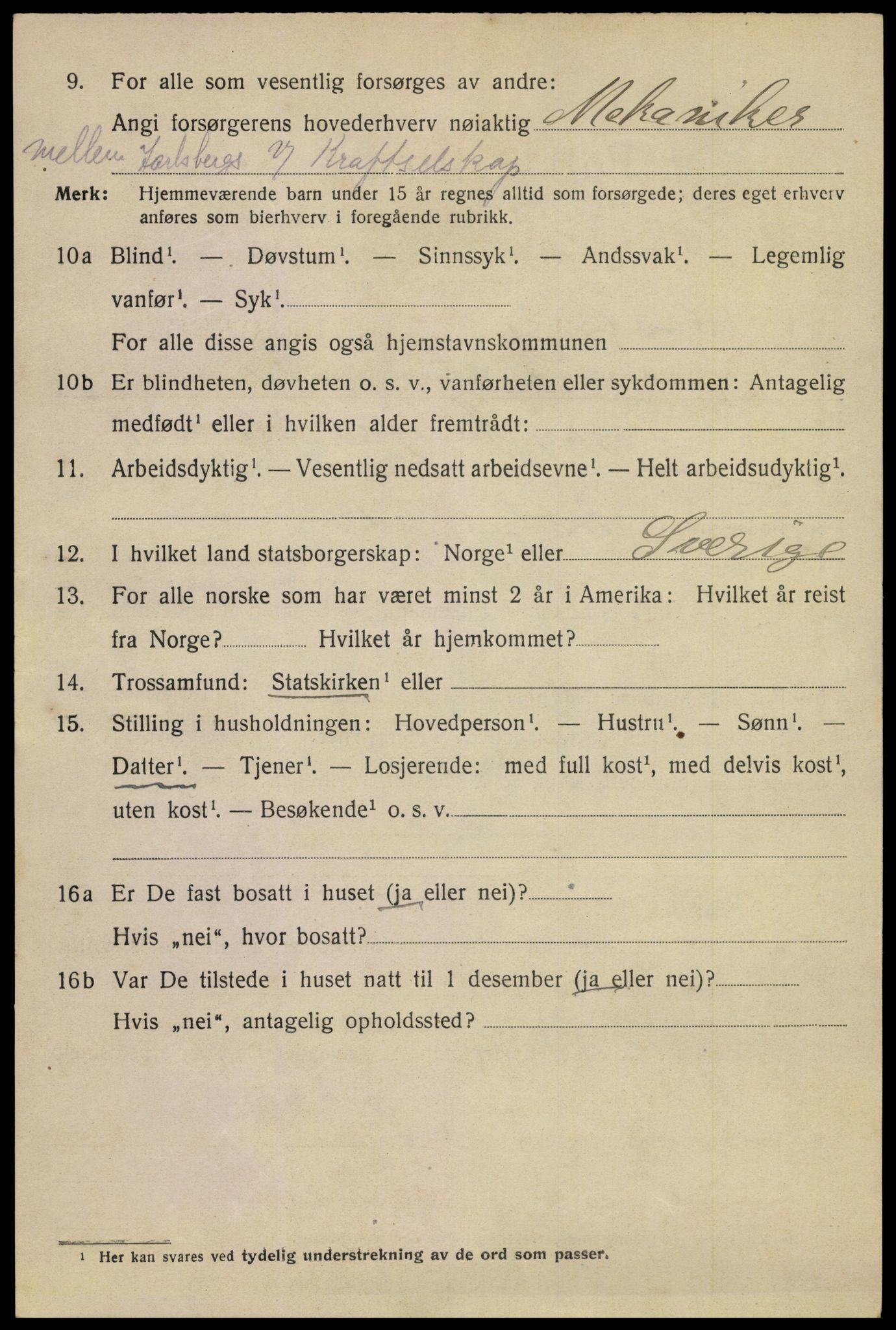 SAKO, 1920 census for Tønsberg, 1920, p. 18190