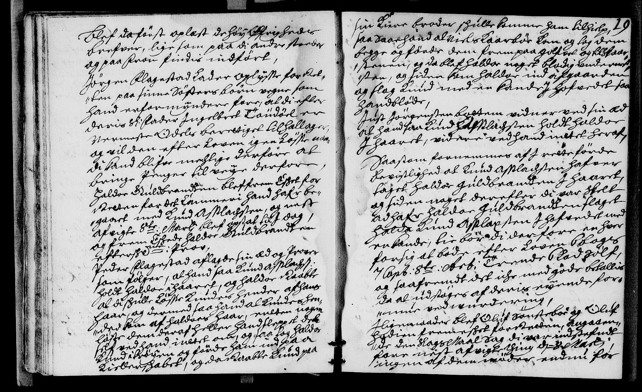 Sorenskriverier i Gudbrandsdalen, AV/SAH-TING-036/G/Gb/Gba/L0030: Tingbok - Nord-Gudbrandsdal, 1702, p. 18b-19a