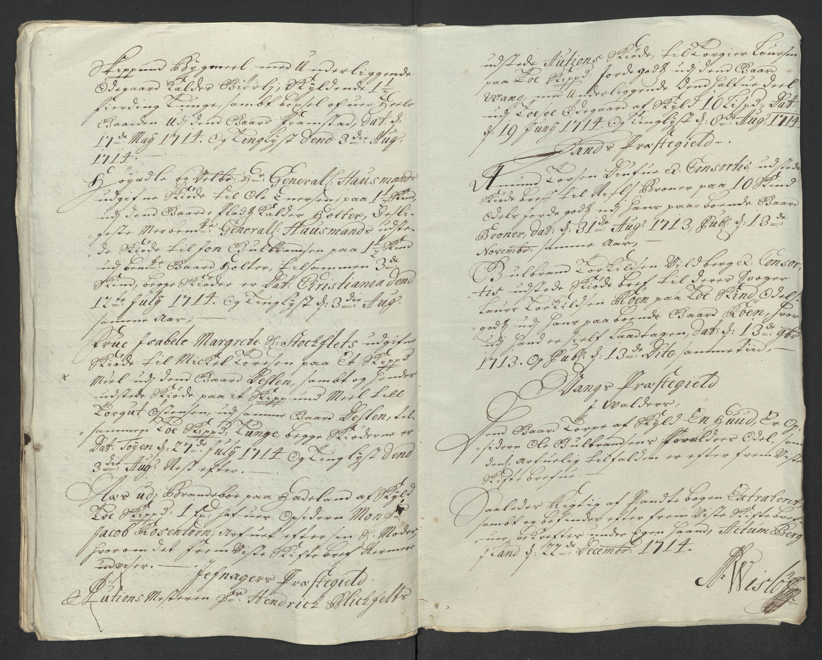 Rentekammeret inntil 1814, Reviderte regnskaper, Fogderegnskap, AV/RA-EA-4092/R18/L1313: Fogderegnskap Hadeland, Toten og Valdres, 1714, p. 176