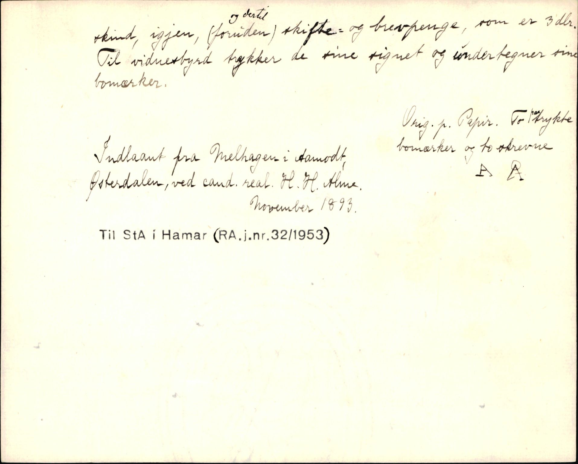 Riksarkivets diplomsamling, AV/RA-EA-5965/F35/F35d/L0003: Innlånte diplomer, seddelregister, 1621-1642, p. 314