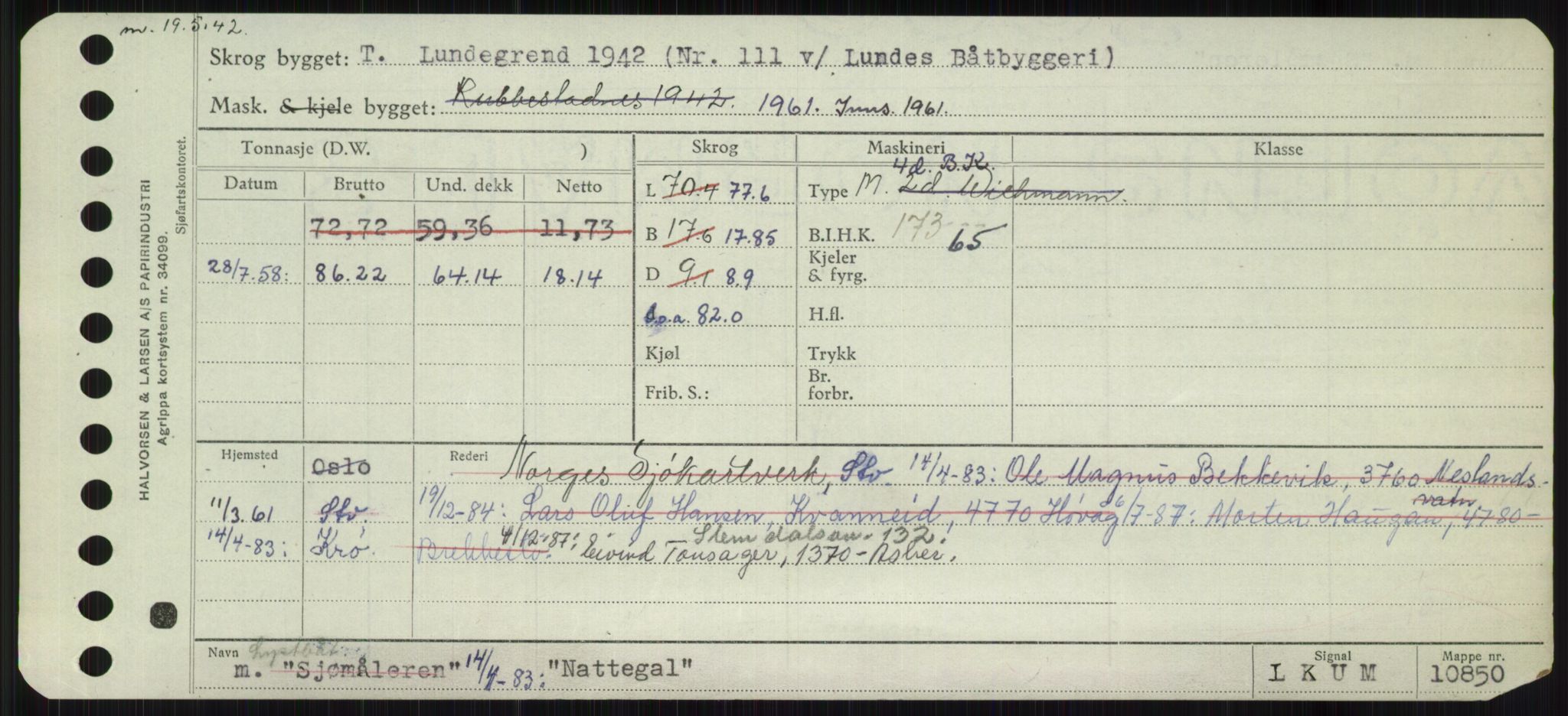 Sjøfartsdirektoratet med forløpere, Skipsmålingen, AV/RA-S-1627/H/Ha/L0004/0001: Fartøy, Mas-R / Fartøy, Mas-Odd, p. 413