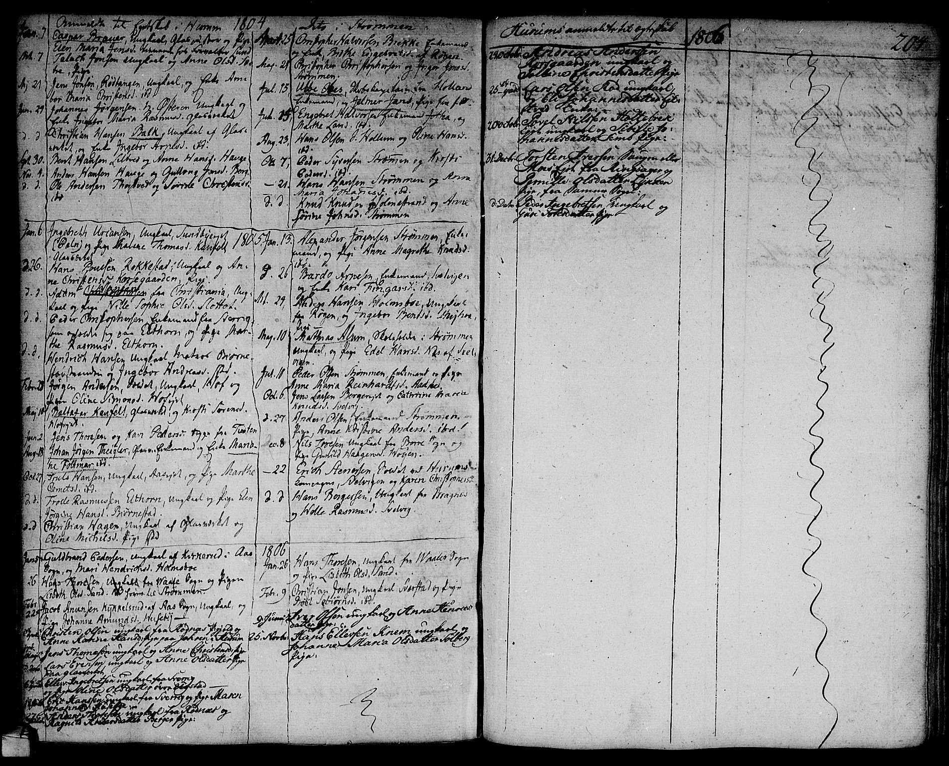 Hurum kirkebøker, AV/SAKO-A-229/F/Fa/L0007: Parish register (official) no. 7, 1771-1810, p. 204