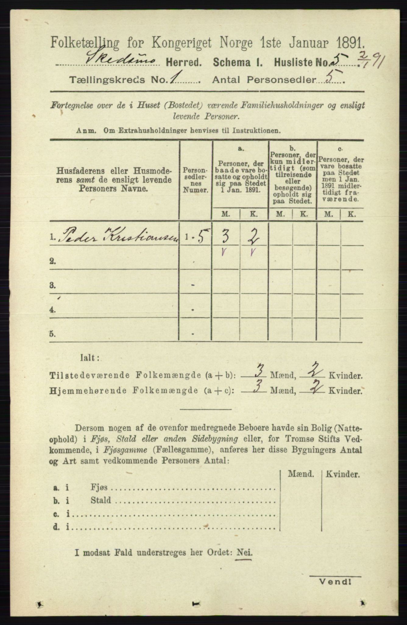 RA, 1891 census for 0231 Skedsmo, 1891, p. 34