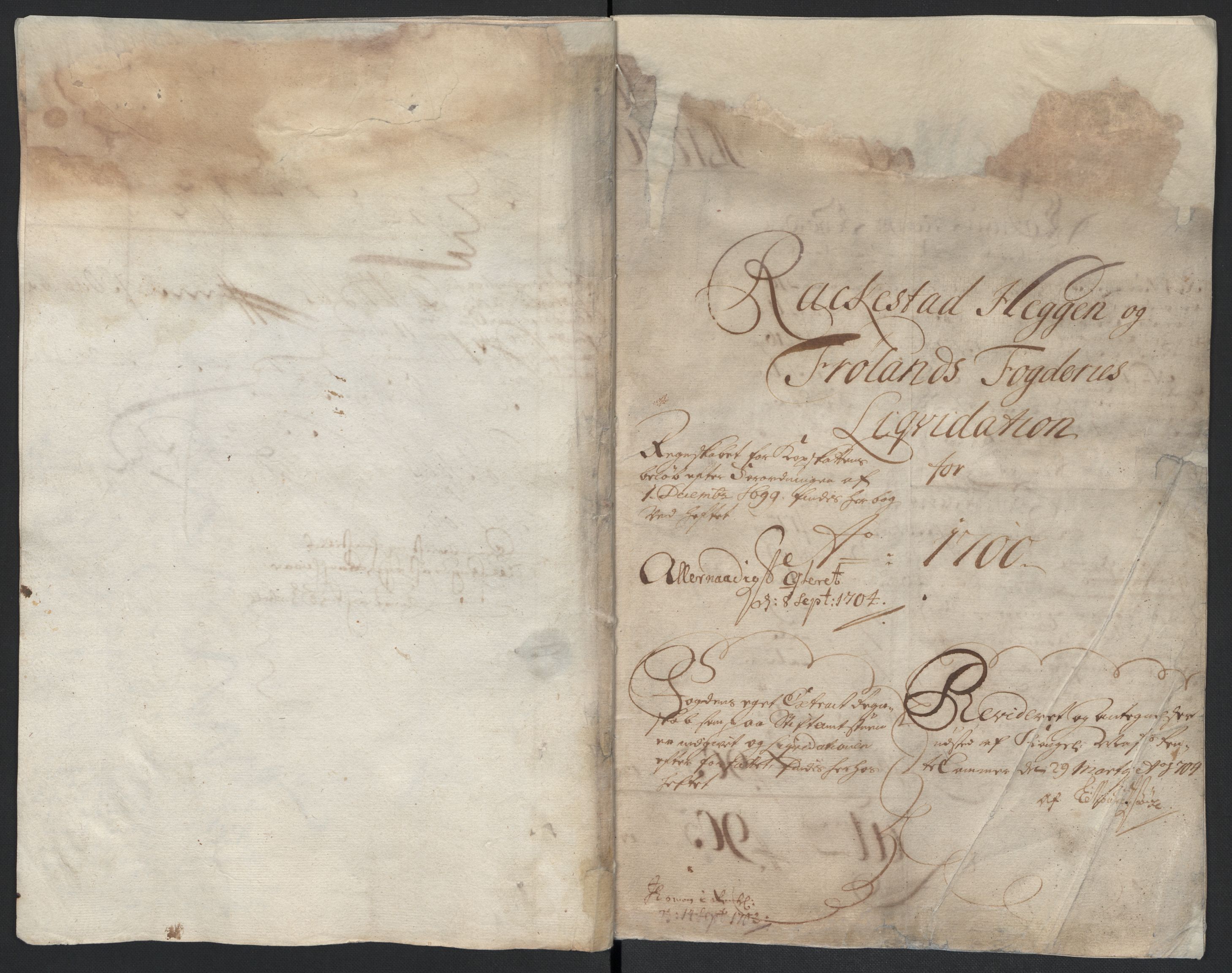 Rentekammeret inntil 1814, Reviderte regnskaper, Fogderegnskap, AV/RA-EA-4092/R07/L0290: Fogderegnskap Rakkestad, Heggen og Frøland, 1700, p. 14