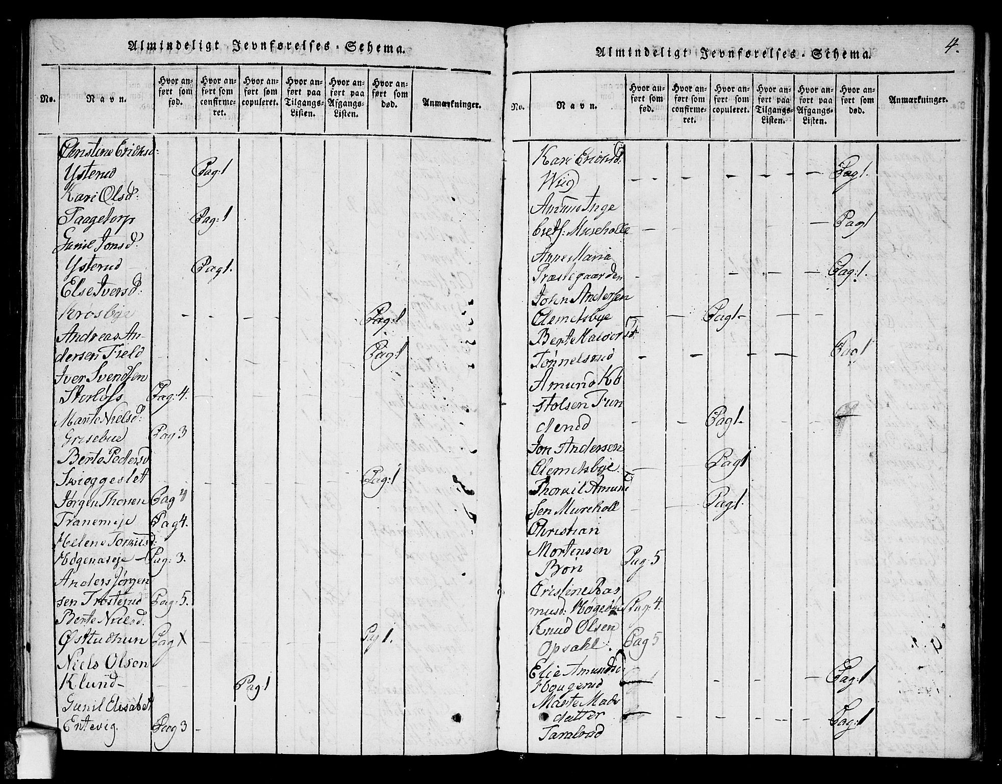 Rødenes prestekontor Kirkebøker, AV/SAO-A-2005/F/Fa/L0004: Parish register (official) no. I 4, 1814-1838, p. 4