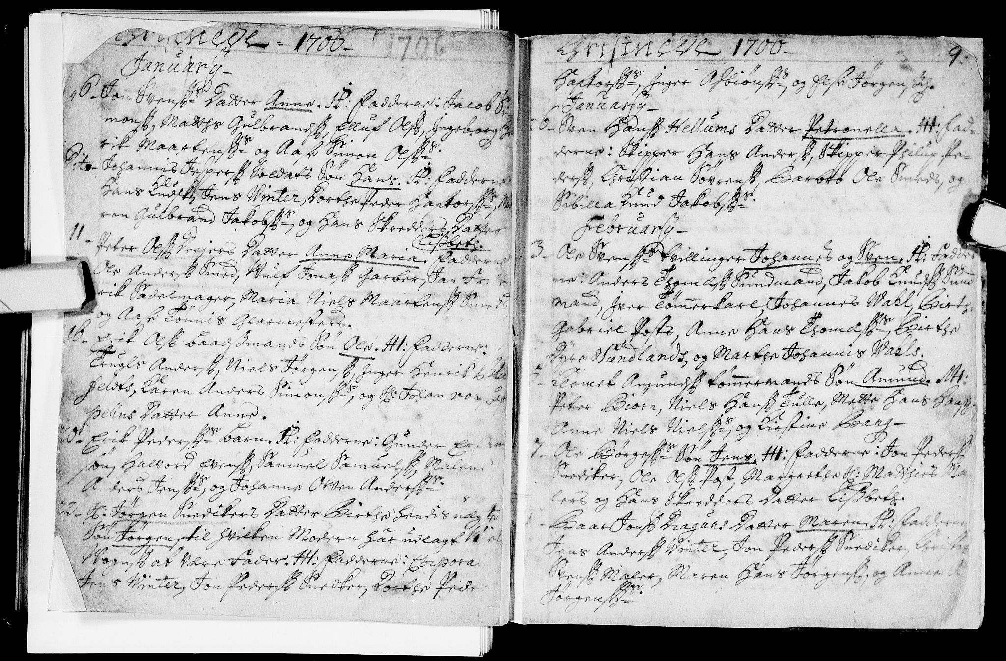 Bragernes kirkebøker, AV/SAKO-A-6/F/Fa/L0003: Parish register (official) no. I 3, 1706-1734, p. 9