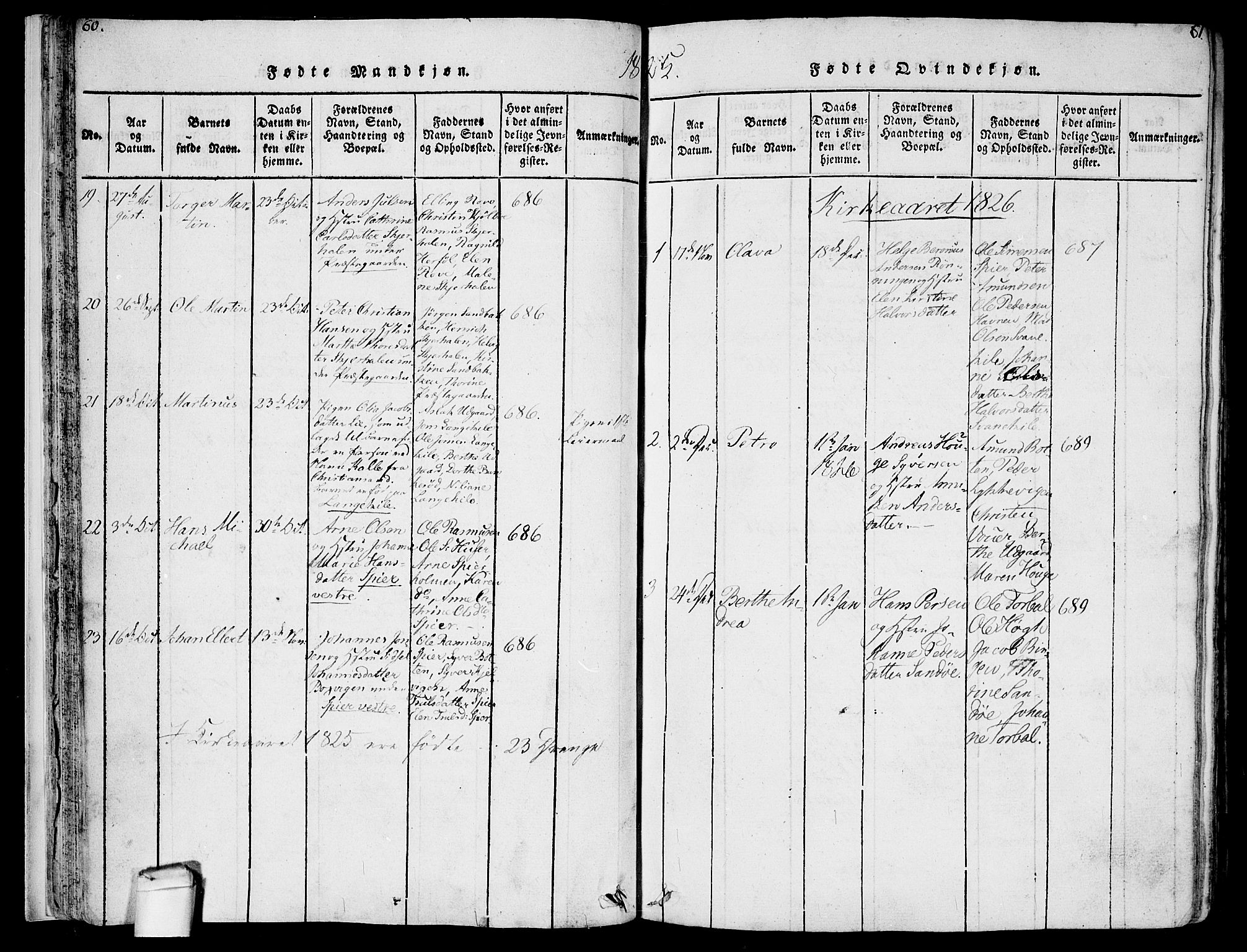 Hvaler prestekontor Kirkebøker, SAO/A-2001/F/Fa/L0005: Parish register (official) no. I 5, 1816-1845, p. 60-61