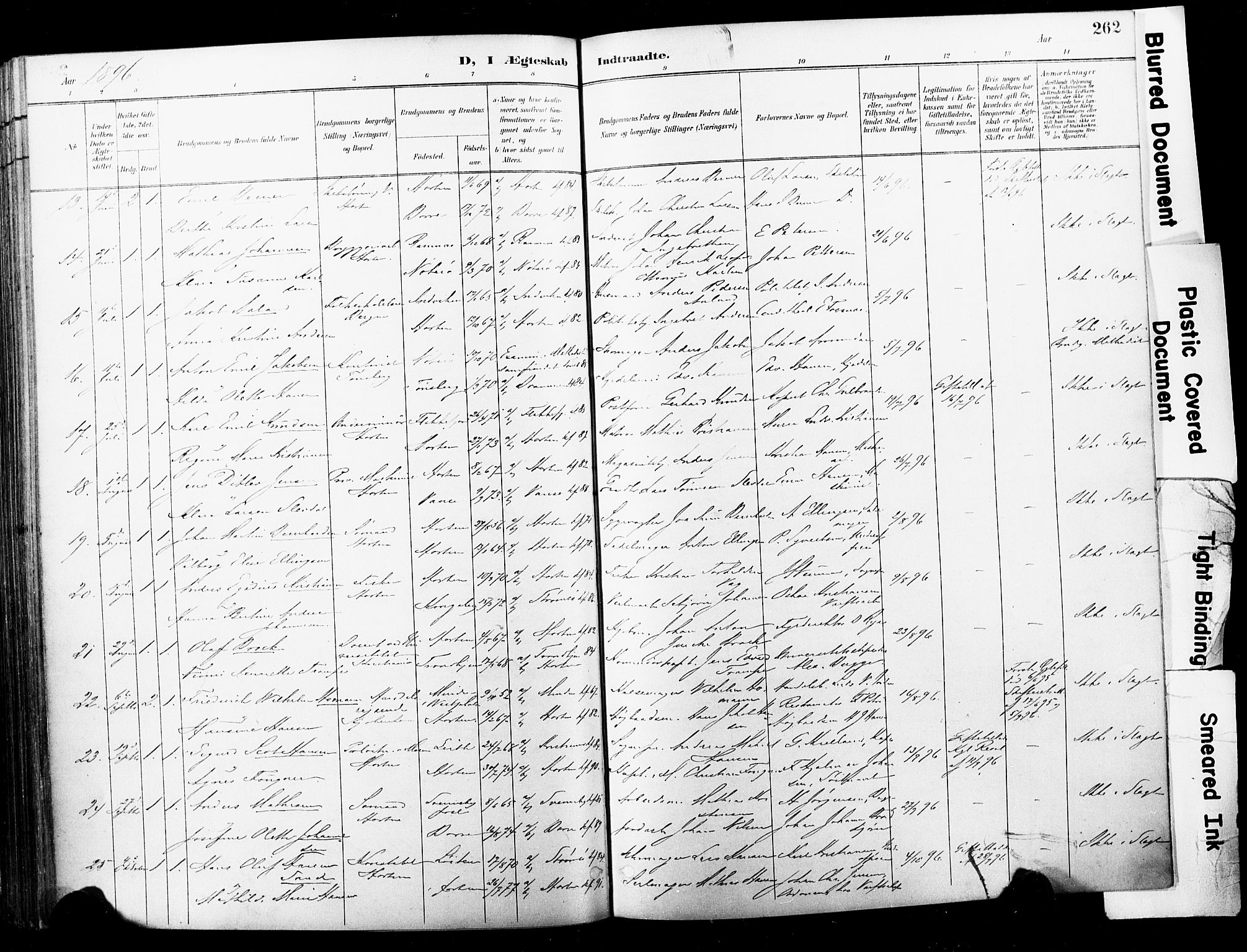 Horten kirkebøker, SAKO/A-348/F/Fa/L0005: Parish register (official) no. 5, 1896-1904, p. 262