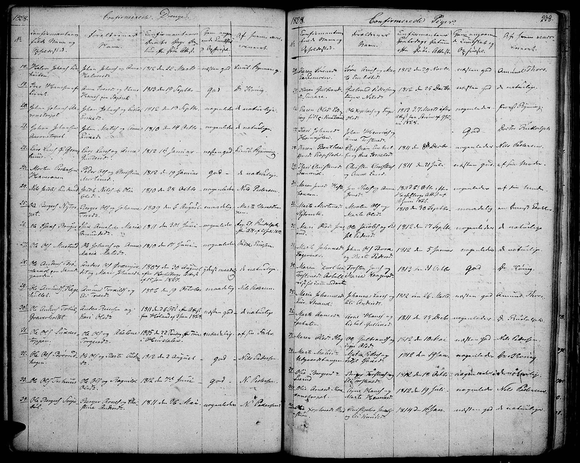 Vinger prestekontor, SAH/PREST-024/H/Ha/Haa/L0007: Parish register (official) no. 7, 1826-1839, p. 238