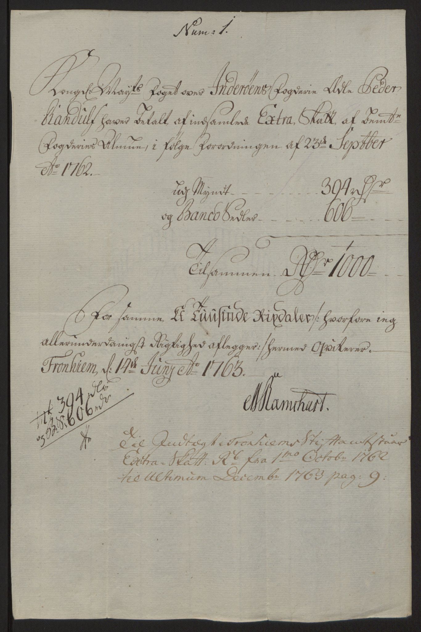 Rentekammeret inntil 1814, Reviderte regnskaper, Fogderegnskap, RA/EA-4092/R63/L4420: Ekstraskatten Inderøy, 1762-1772, p. 42