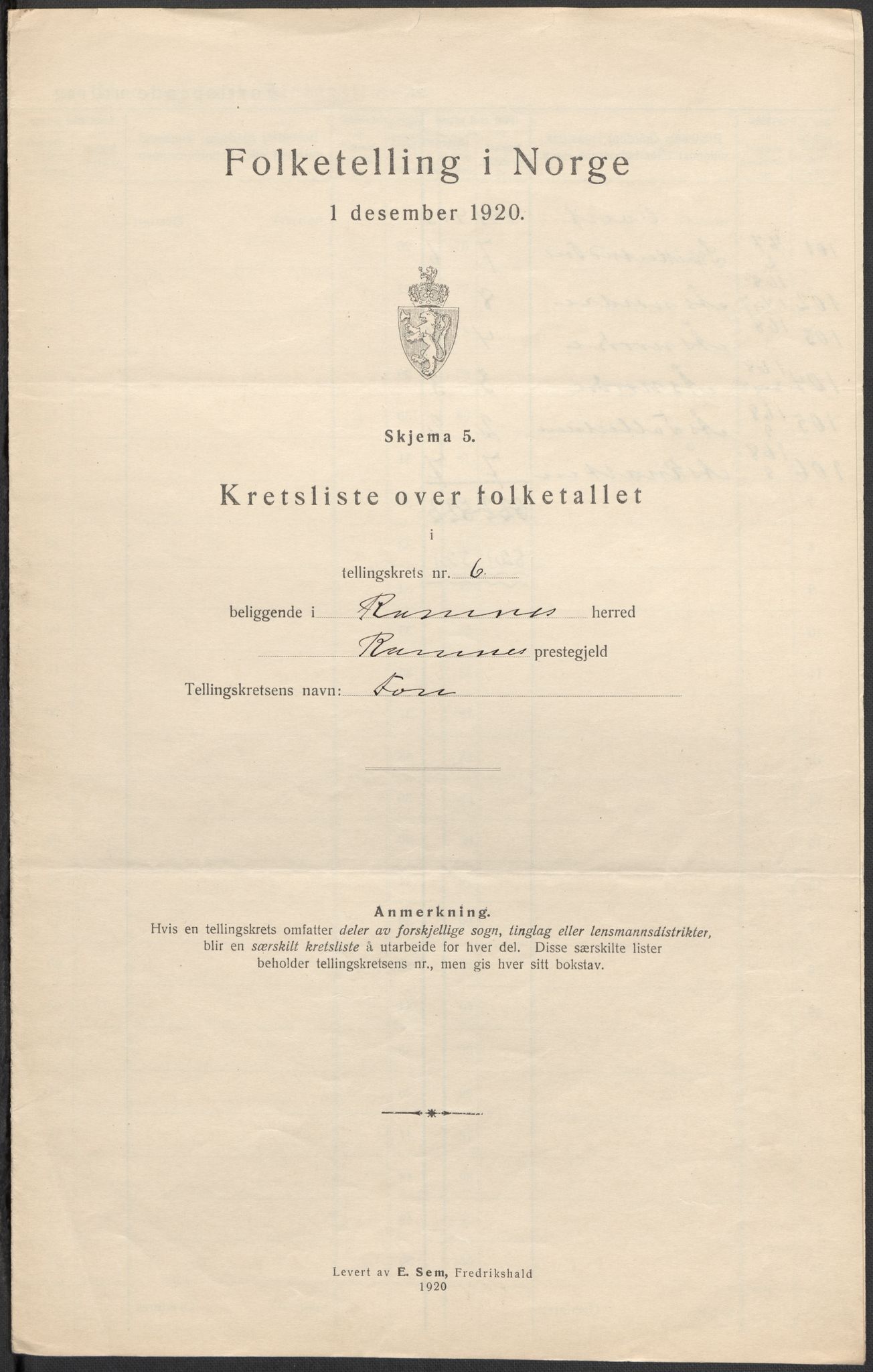 SAKO, 1920 census for Ramnes, 1920, p. 28