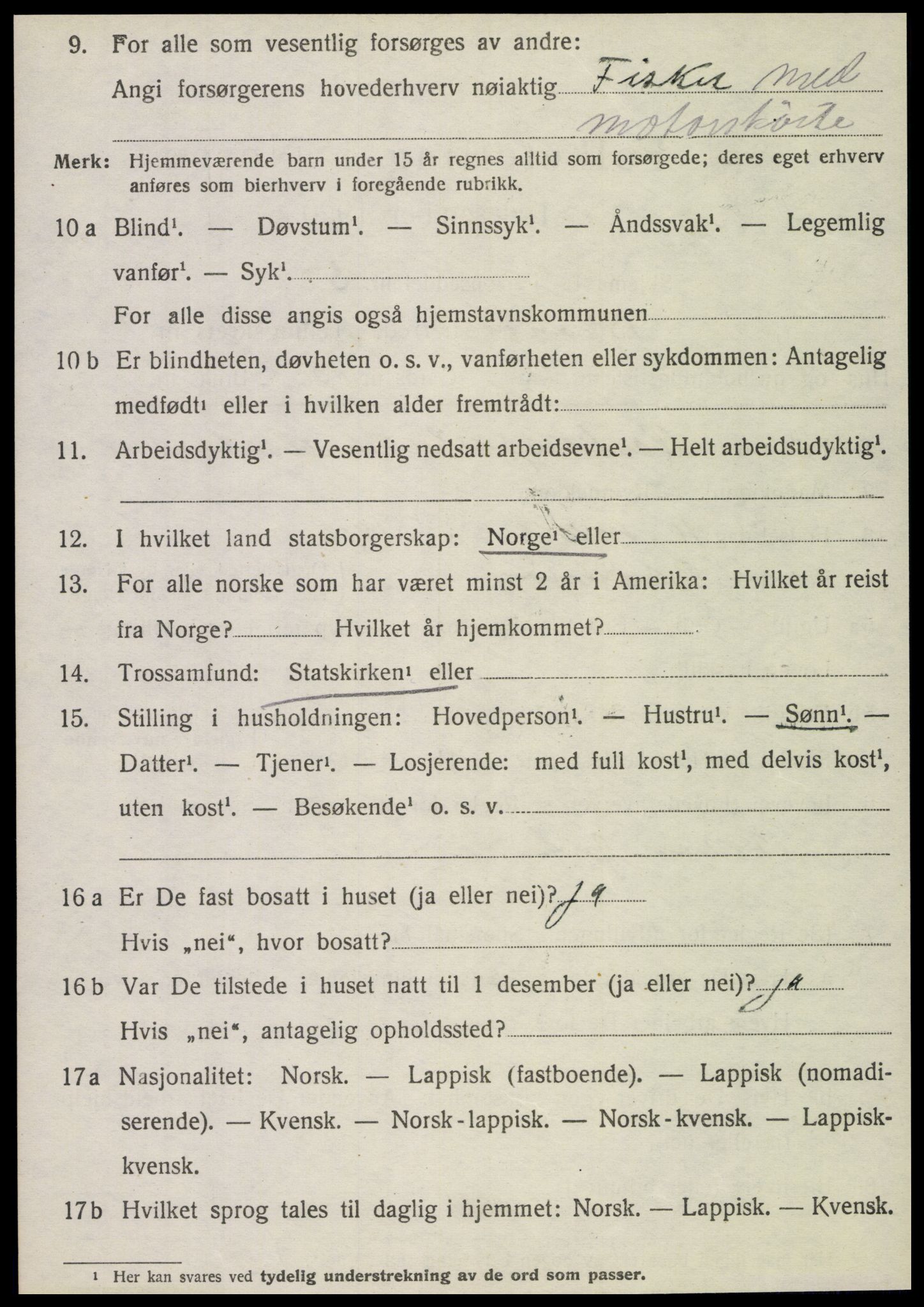 SAT, 1920 census for Brønnøy, 1920, p. 5677