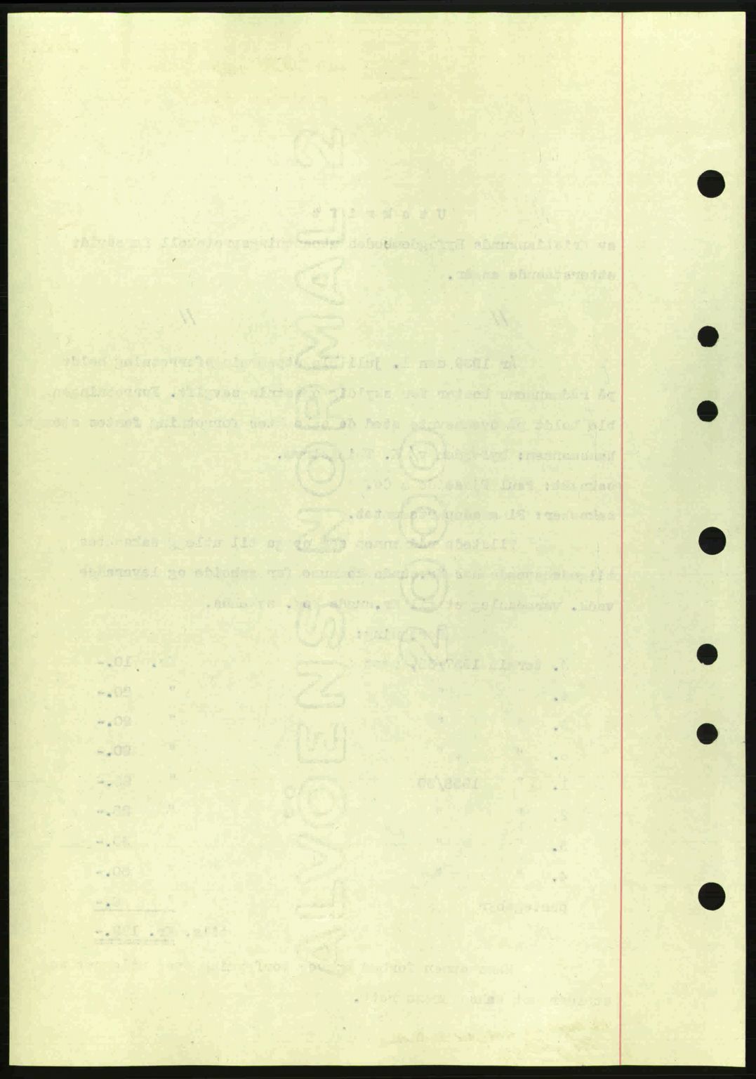 Kristiansund byfogd, SAT/A-4587/A/27: Mortgage book no. 31, 1938-1939, Diary no: : 538/1939