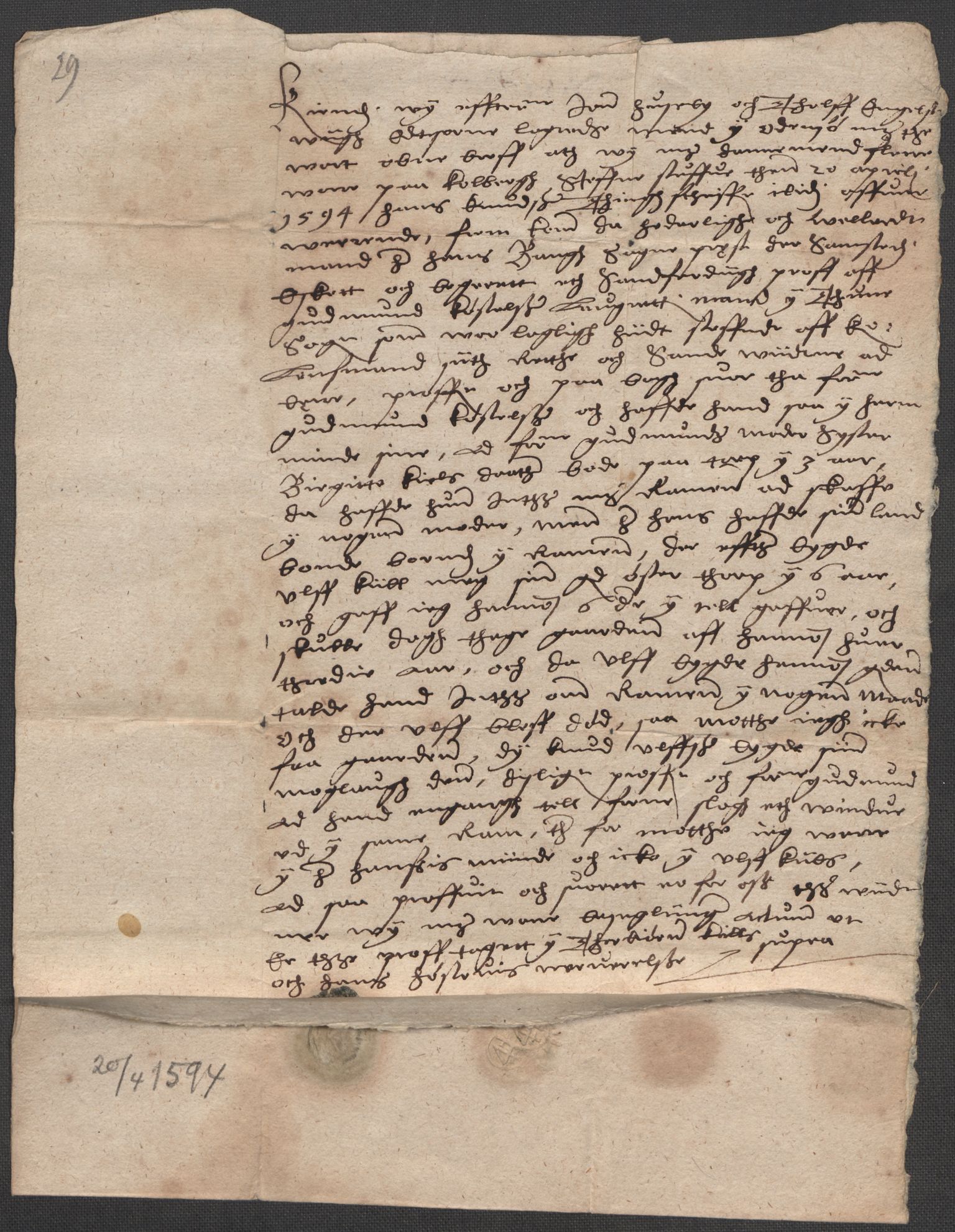 Riksarkivets diplomsamling, AV/RA-EA-5965/F15/L0003: Prestearkiv - Østfold, 1594-1700, p. 31