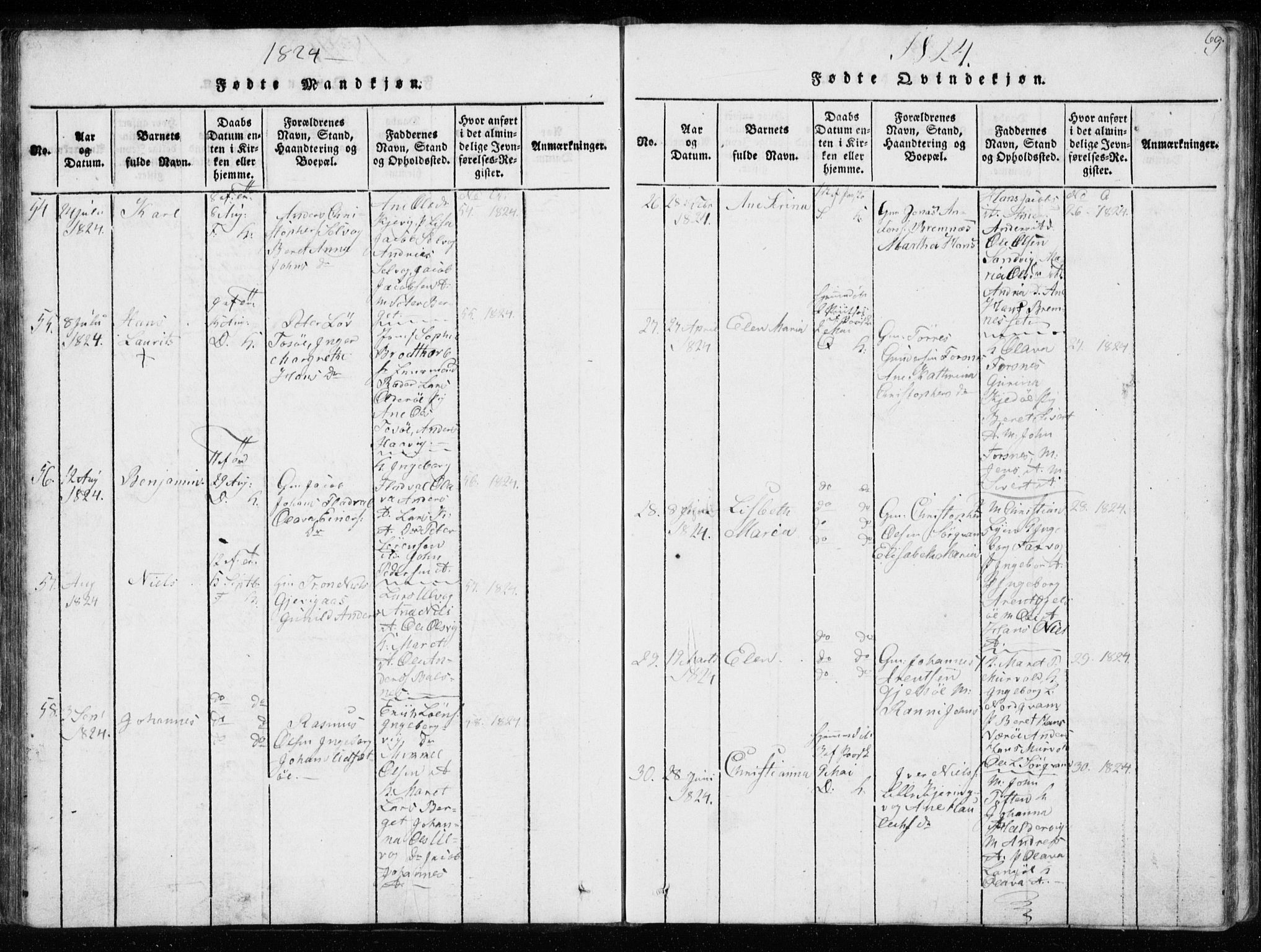 Ministerialprotokoller, klokkerbøker og fødselsregistre - Sør-Trøndelag, AV/SAT-A-1456/634/L0527: Parish register (official) no. 634A03, 1818-1826, p. 69