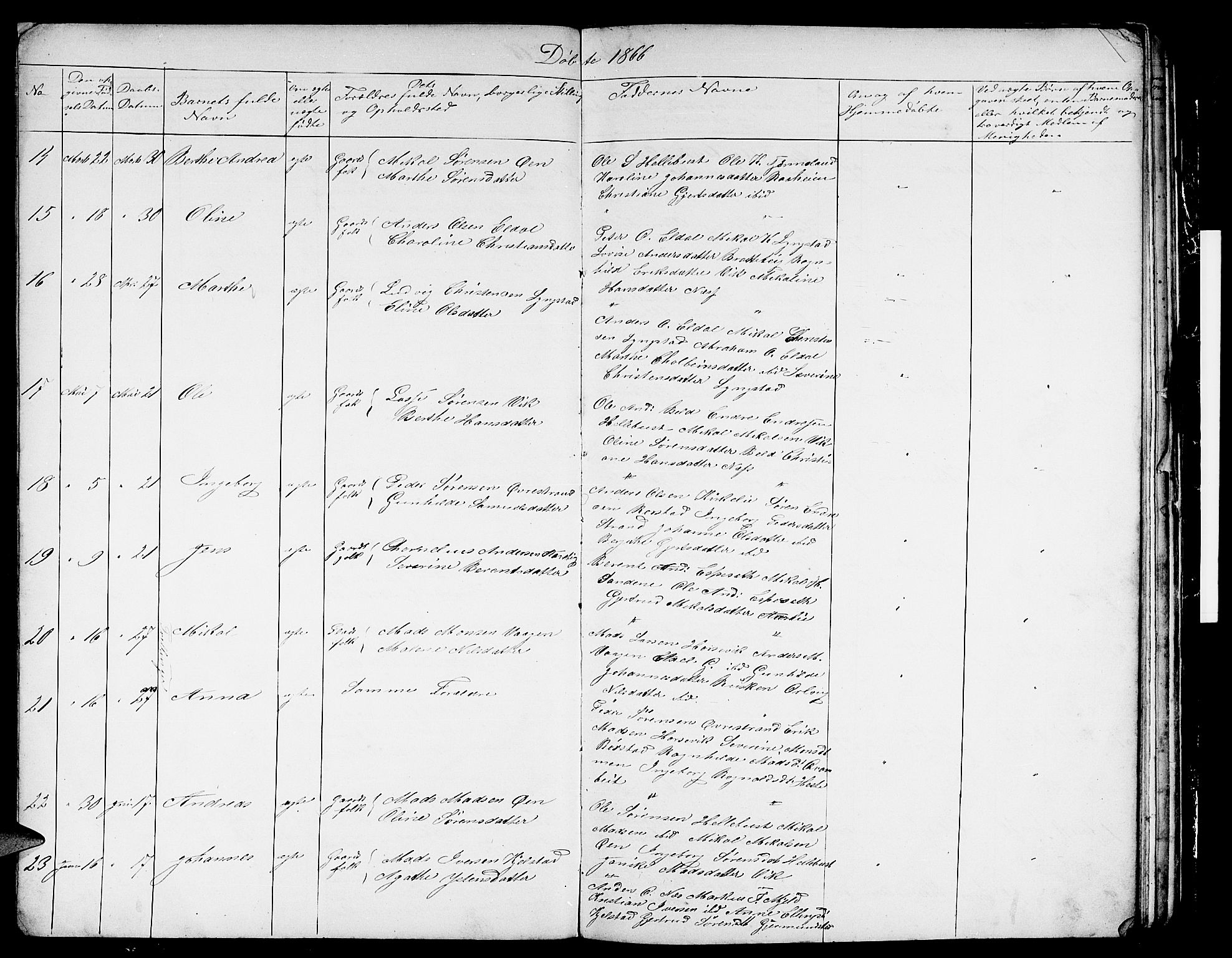 Gaular sokneprestembete, SAB/A-80001/H/Hab: Parish register (copy) no. C 2, 1864-1877