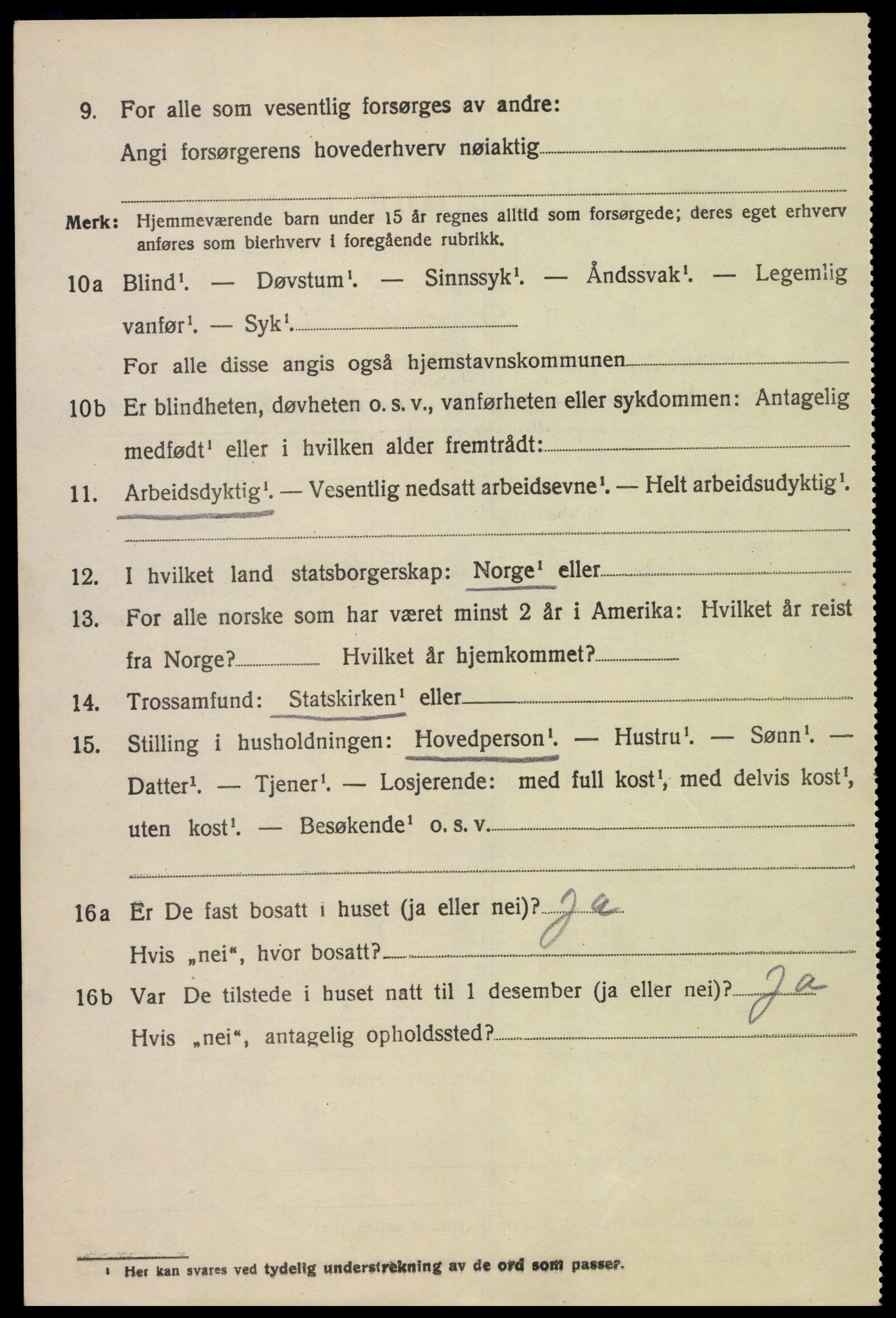 SAK, 1920 census for Vigmostad, 1920, p. 1946