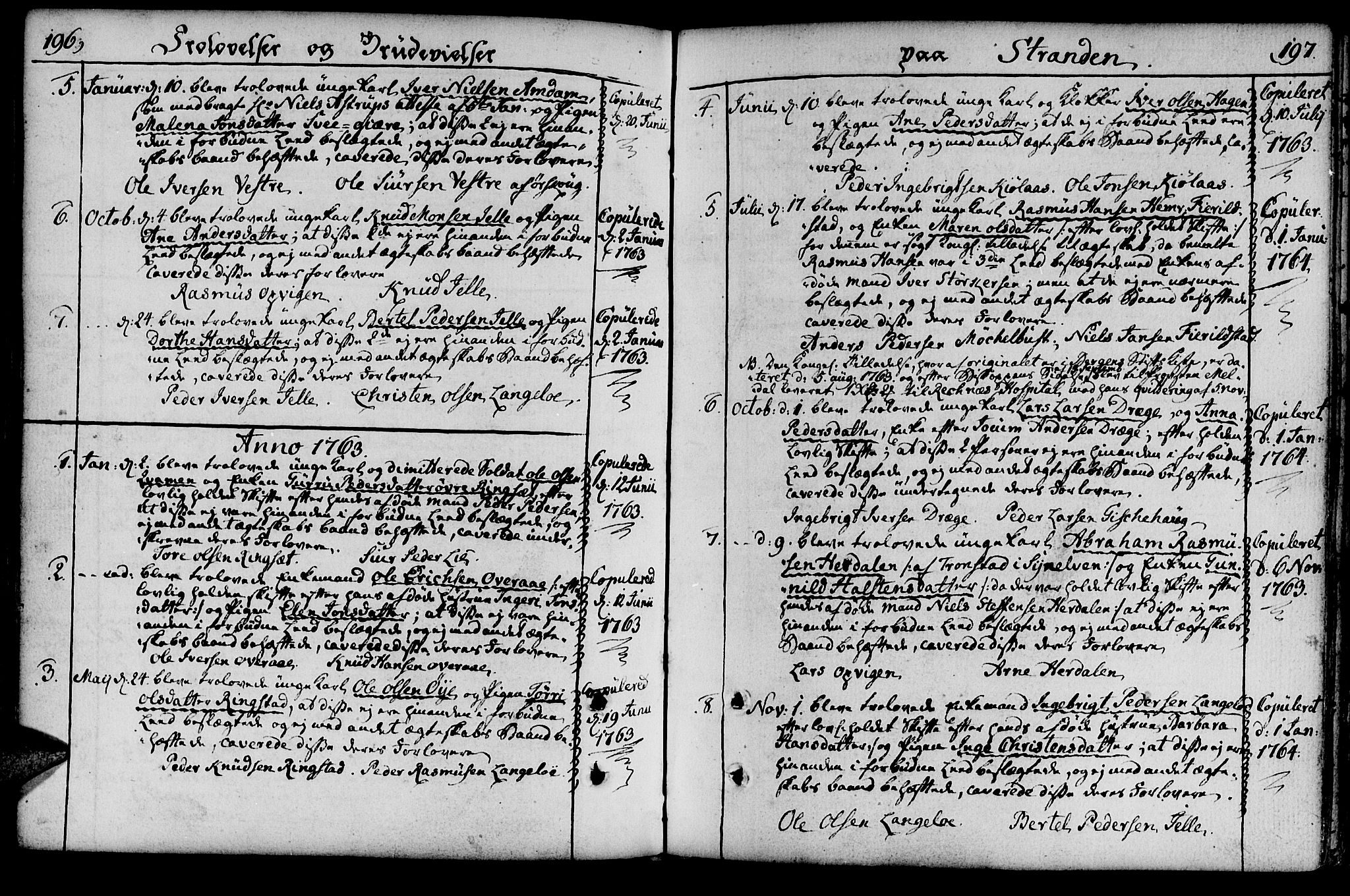 Ministerialprotokoller, klokkerbøker og fødselsregistre - Møre og Romsdal, SAT/A-1454/520/L0271: Parish register (official) no. 520A01, 1759-1801, p. 196-197