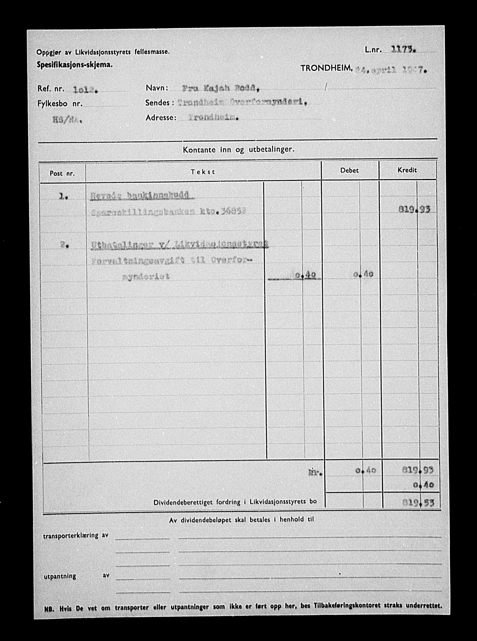 Justisdepartementet, Tilbakeføringskontoret for inndratte formuer, RA/S-1564/H/Hc/Hca/L0892: --, 1945-1947, p. 441