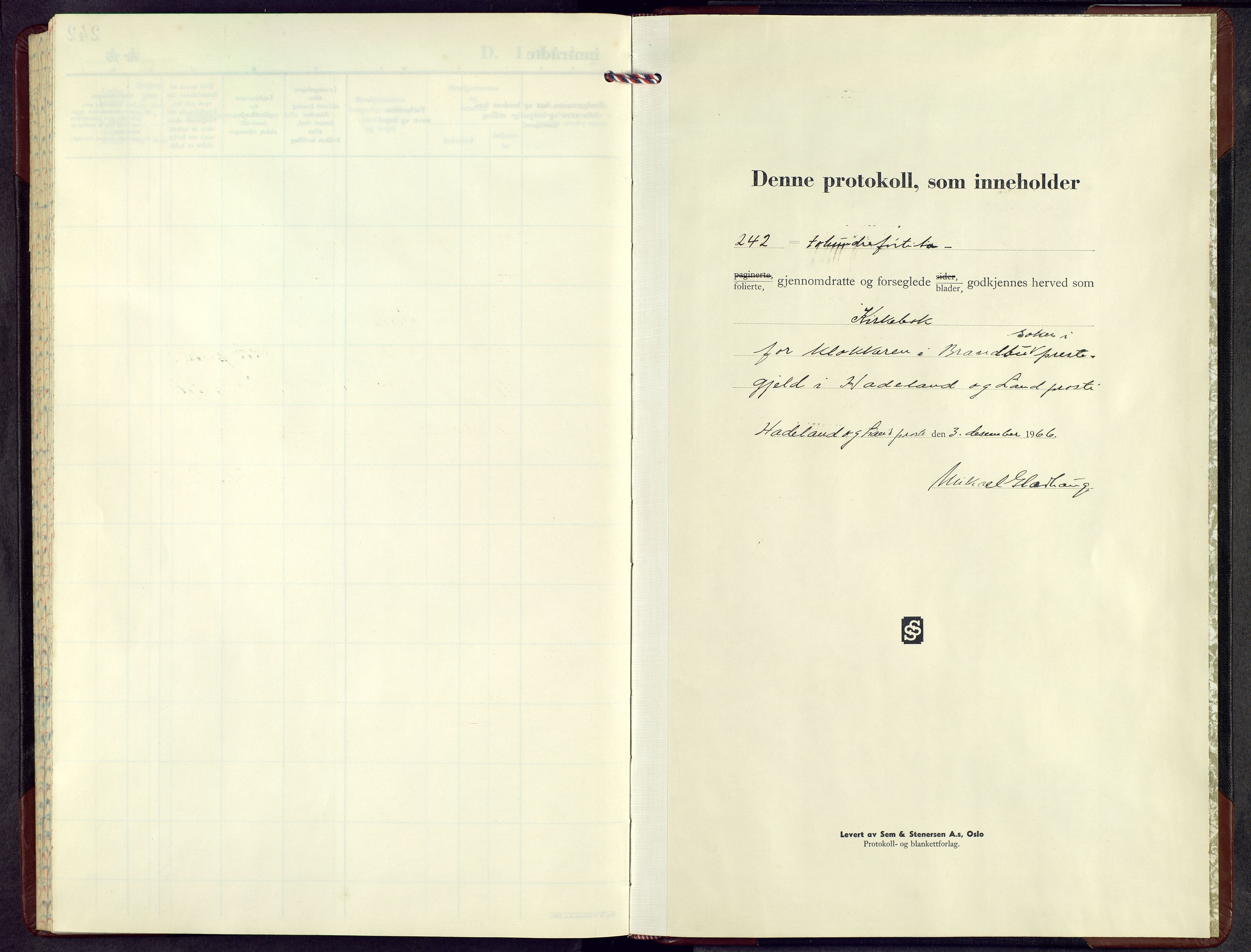 Brandbu prestekontor, SAH/PREST-114/H/Ha/Hab/L0004: Parish register (copy) no. 4, 1966-1971
