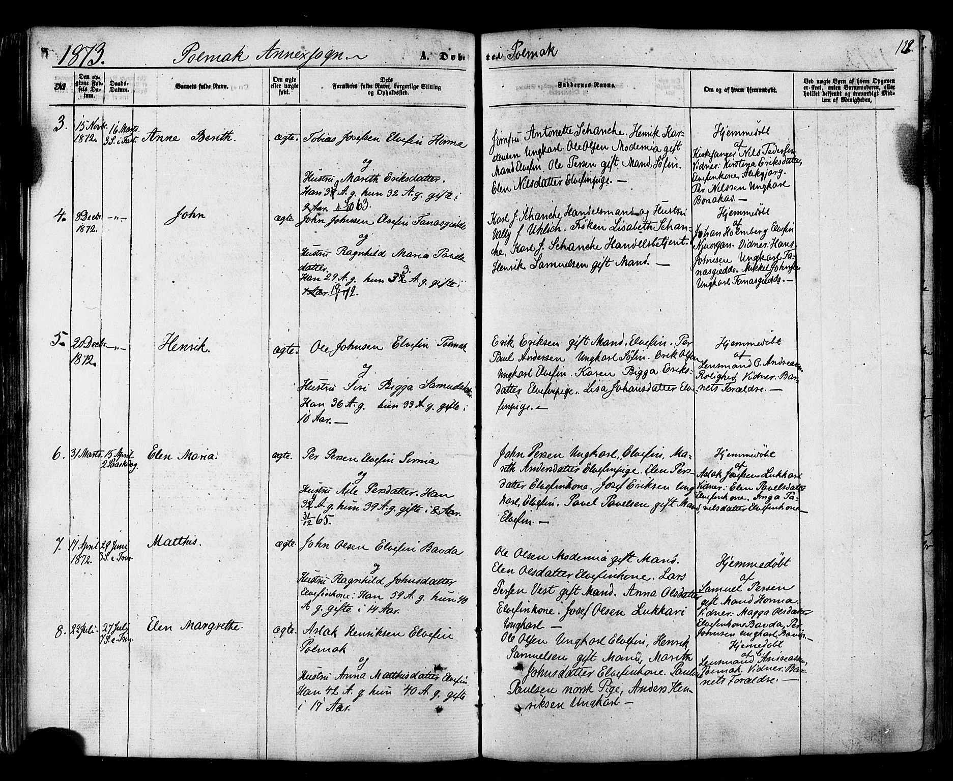 Nesseby sokneprestkontor, AV/SATØ-S-1330/H/Ha/L0003kirke: Parish register (official) no. 3 /2, 1866-1876, p. 129