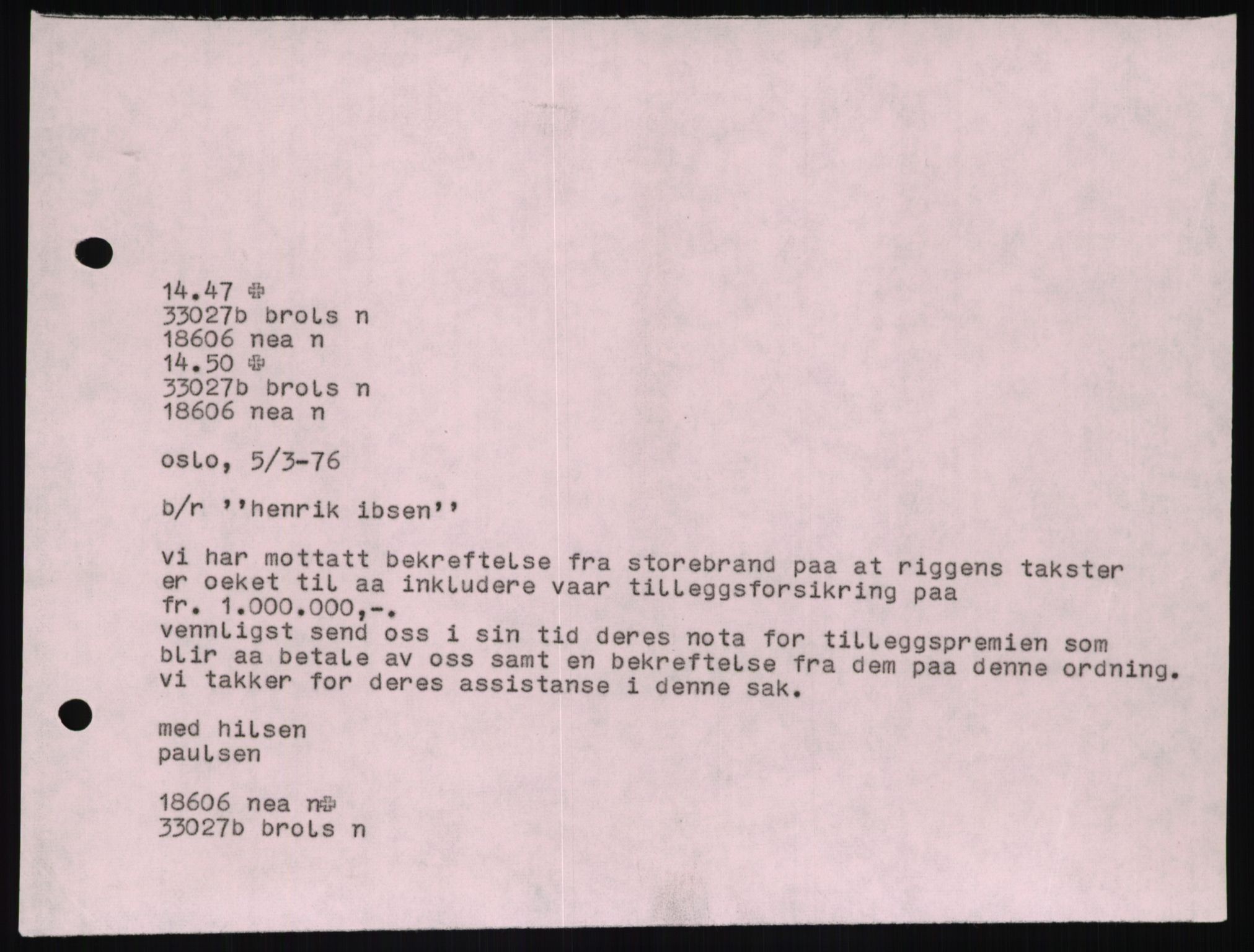 Pa 1503 - Stavanger Drilling AS, SAST/A-101906/D/L0007: Korrespondanse og saksdokumenter, 1974-1981, p. 181