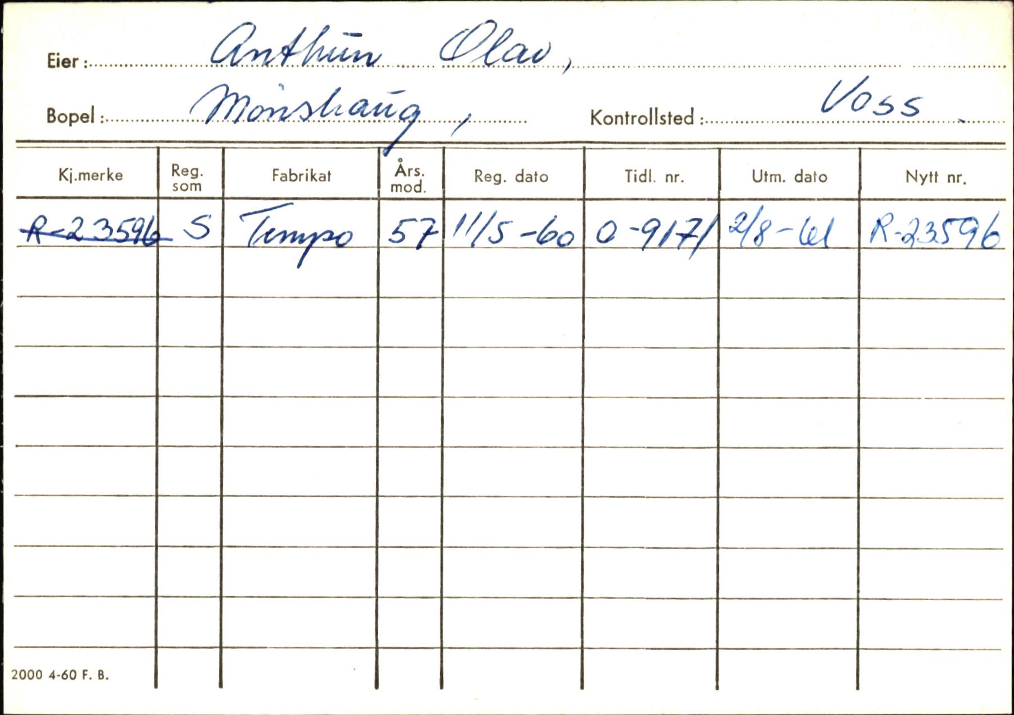 Statens vegvesen, Hordaland vegkontor, AV/SAB-A-5201/2/Ha/L0002: R-eierkort A, 1920-1971, p. 594