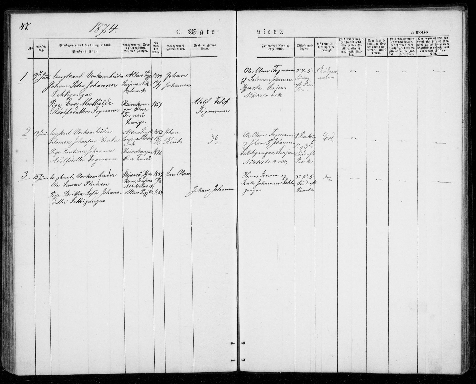 Berg sokneprestkontor, SATØ/S-1318/G/Ga/Gab/L0002klokker: Parish register (copy) no. 2, 1851-1874, p. 47