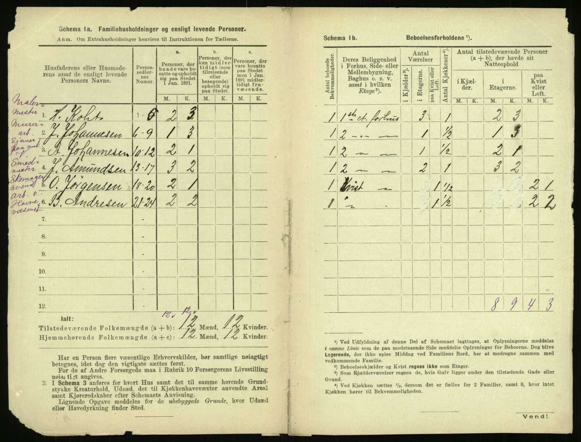 RA, 1891 census for 0301 Kristiania, 1891, p. 161976