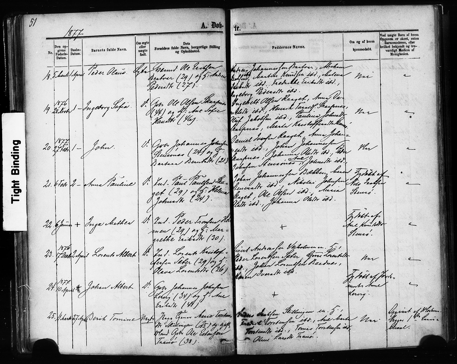 Ministerialprotokoller, klokkerbøker og fødselsregistre - Møre og Romsdal, AV/SAT-A-1454/581/L0938: Parish register (official) no. 581A06, 1873-1879, p. 51