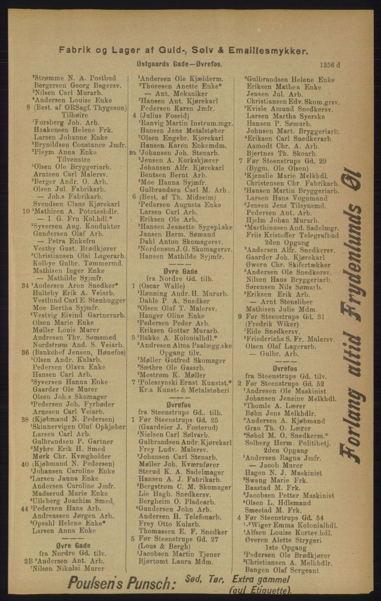 Kristiania/Oslo adressebok, PUBL/-, 1906, p. 1356