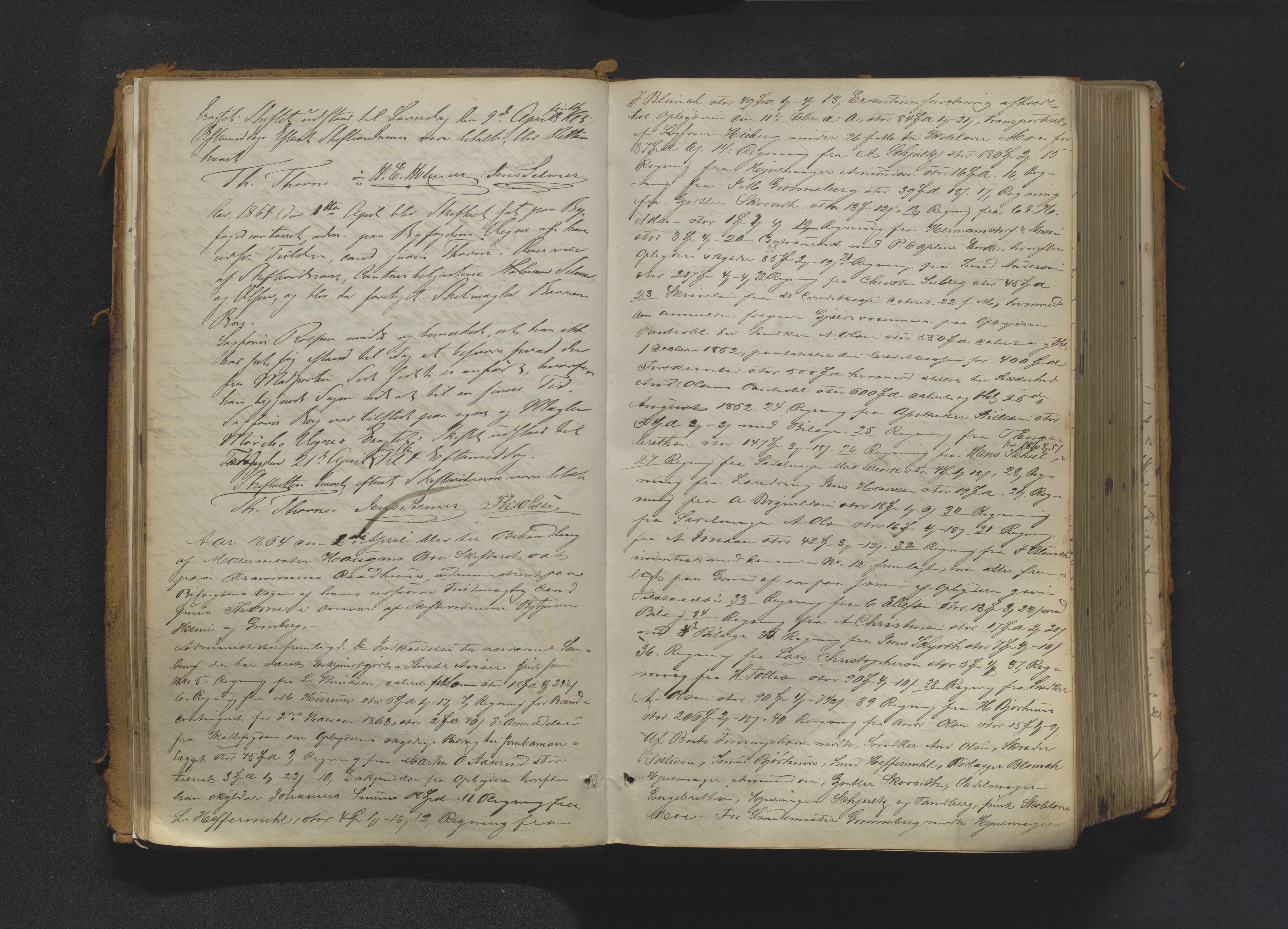 Drammen byfogd, AV/SAKO-A-222/H/Hb/Hbc/L0011: Skifteforhandlingsprotokoll., 1863-1873, p. 34