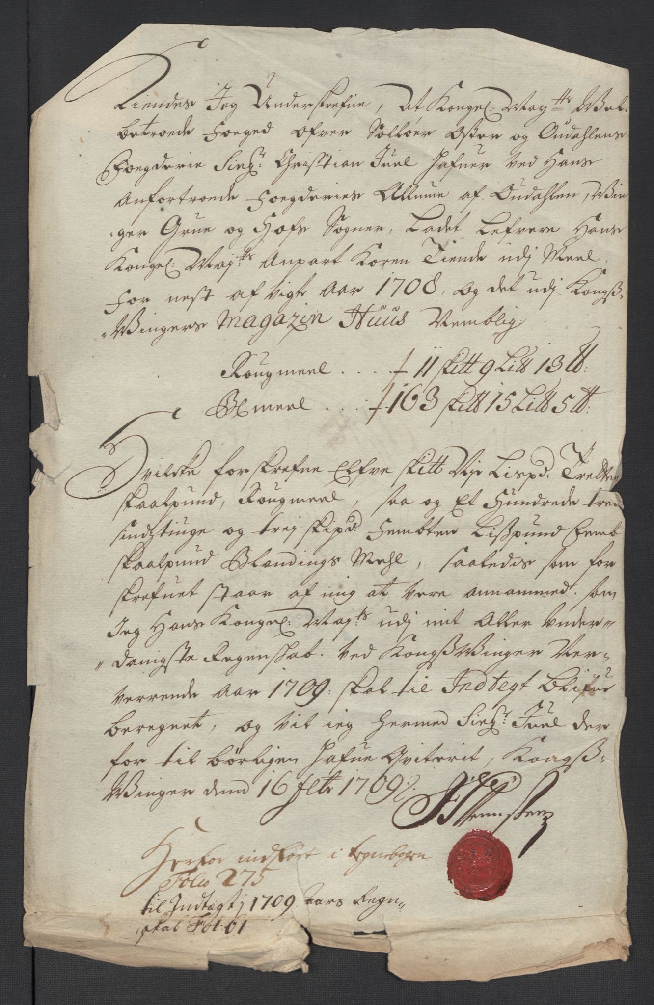 Rentekammeret inntil 1814, Reviderte regnskaper, Fogderegnskap, AV/RA-EA-4092/R13/L0845: Fogderegnskap Solør, Odal og Østerdal, 1708, p. 266