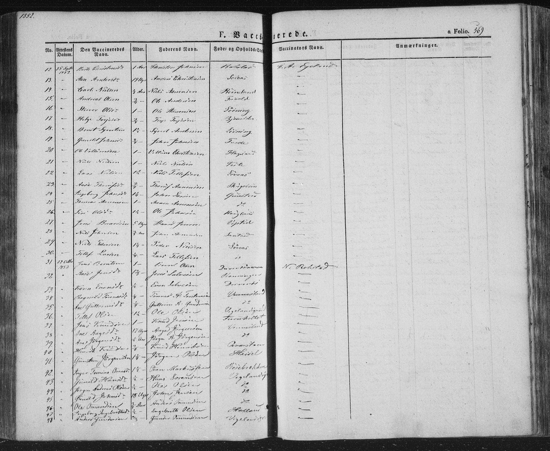 Vennesla sokneprestkontor, SAK/1111-0045/Fa/Fac/L0004: Parish register (official) no. A 4, 1834-1855, p. 569