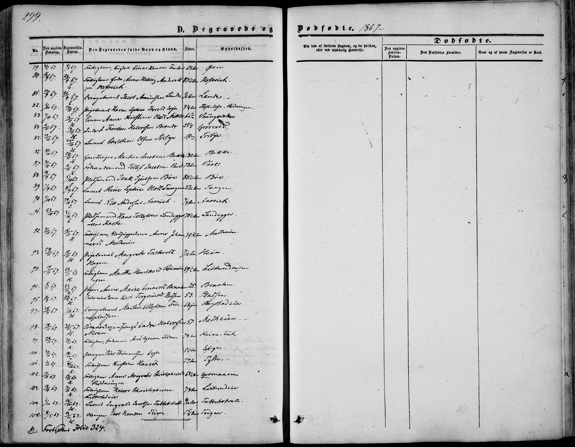 Sandsvær kirkebøker, AV/SAKO-A-244/F/Fa/L0006: Parish register (official) no. I 6, 1857-1868, p. 299