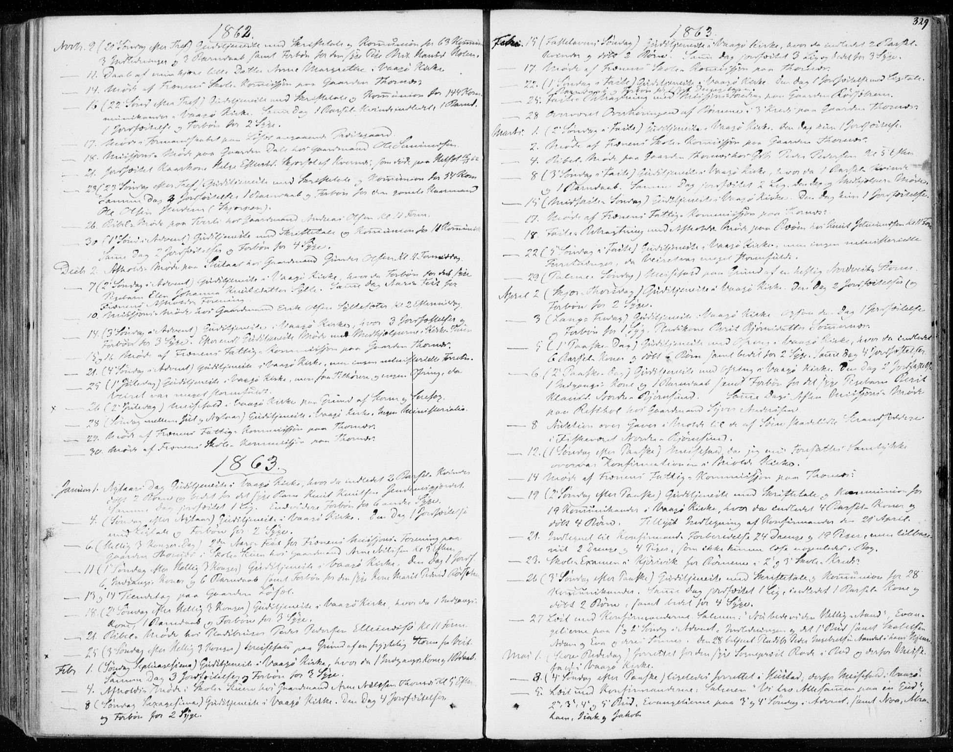 Ministerialprotokoller, klokkerbøker og fødselsregistre - Møre og Romsdal, SAT/A-1454/565/L0748: Parish register (official) no. 565A02, 1845-1872, p. 329