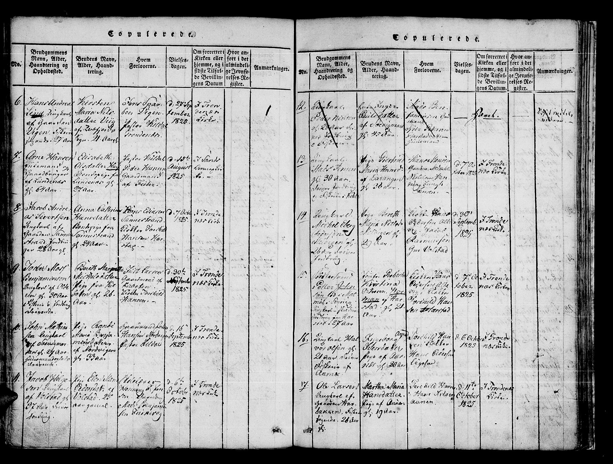 Trondenes sokneprestkontor, AV/SATØ-S-1319/H/Ha/L0006kirke: Parish register (official) no. 6, 1821-1827