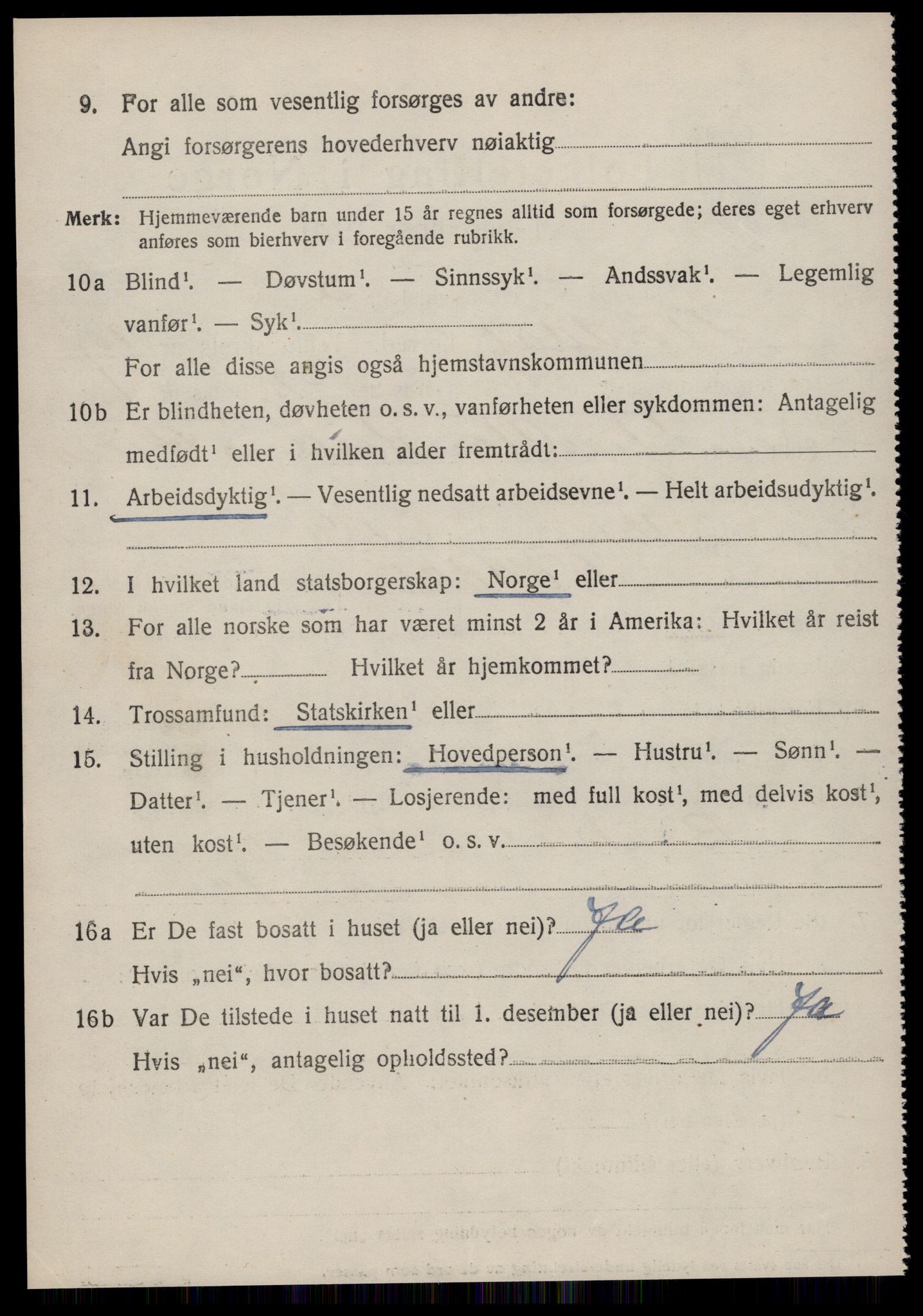 SAT, 1920 census for Norddal, 1920, p. 5580