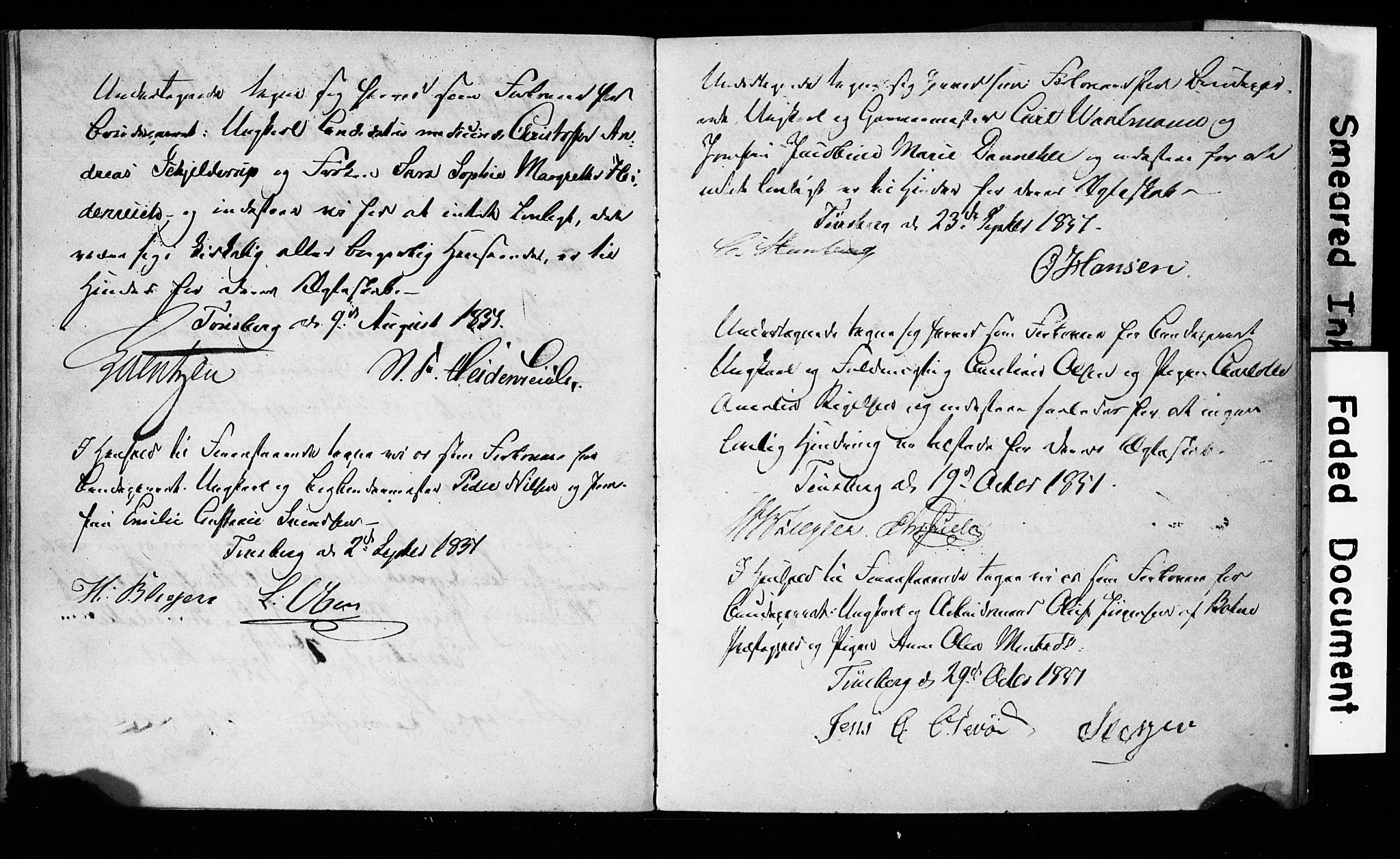 Tønsberg kirkebøker, AV/SAKO-A-330/H/Ha/L0001: Banns register no. 1, 1849-1856