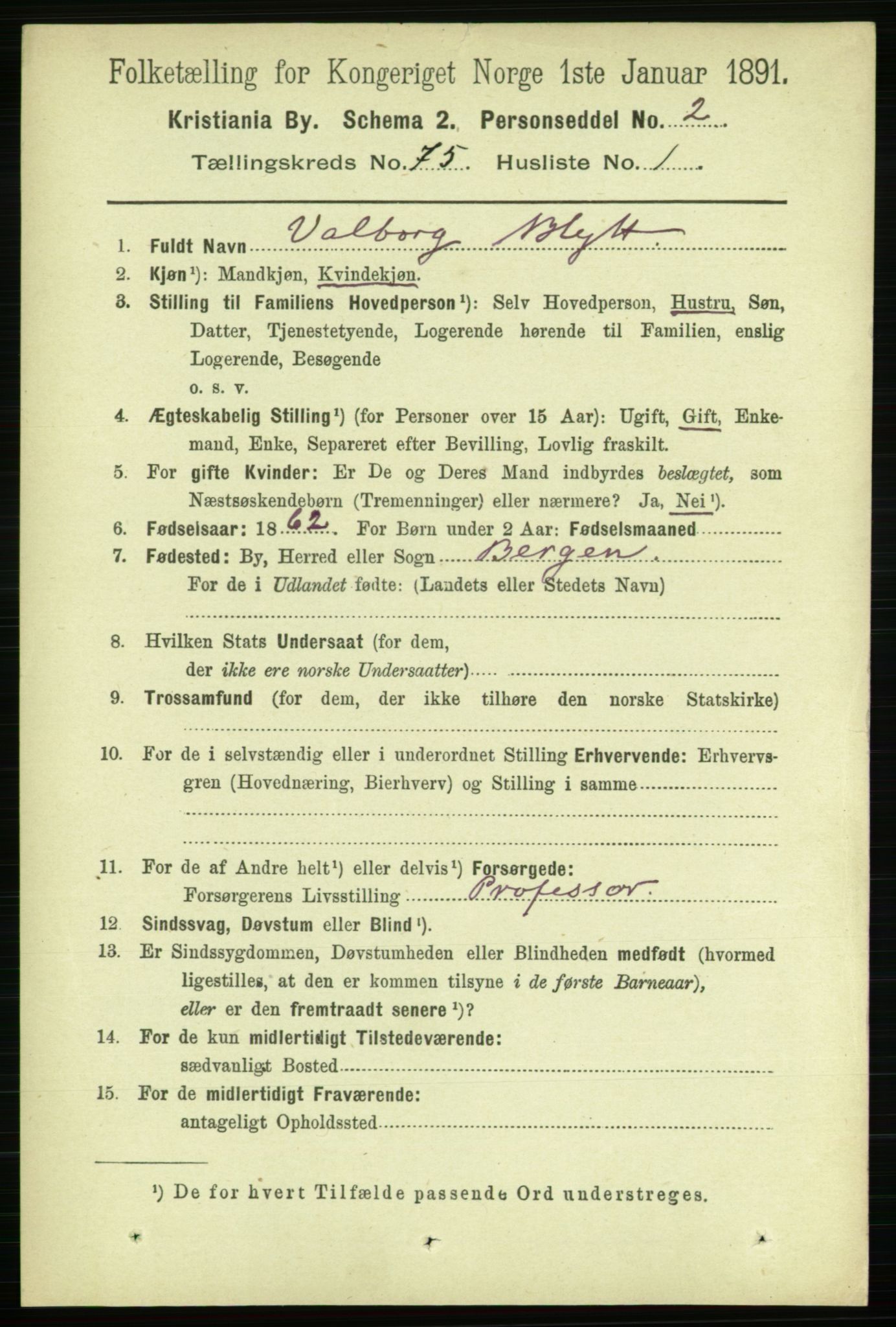 RA, 1891 census for 0301 Kristiania, 1891, p. 39797