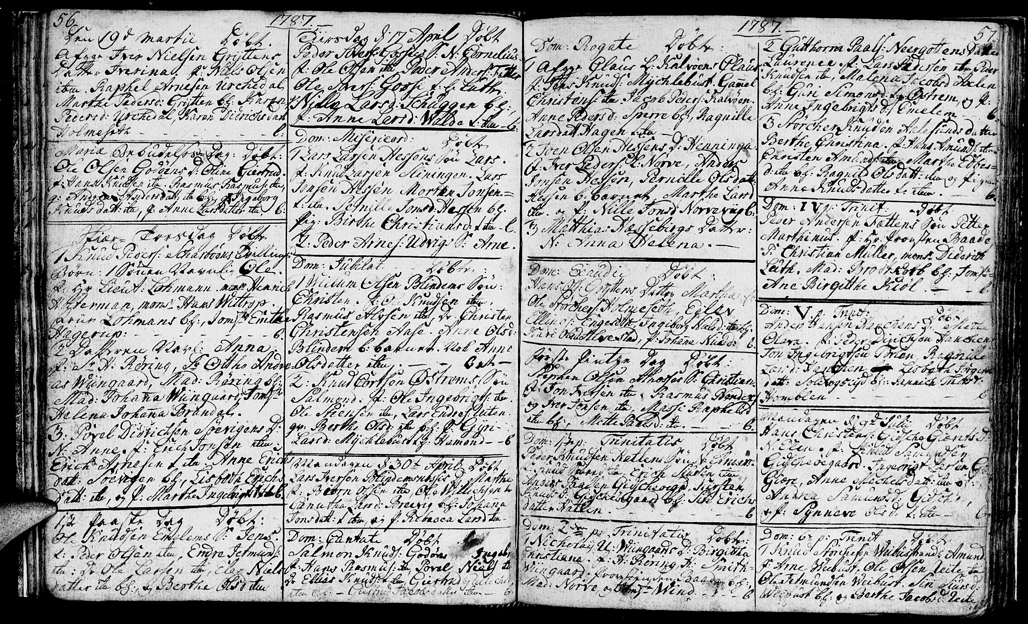 Ministerialprotokoller, klokkerbøker og fødselsregistre - Møre og Romsdal, SAT/A-1454/528/L0421: Parish register (copy) no. 528C02, 1785-1800, p. 56-57