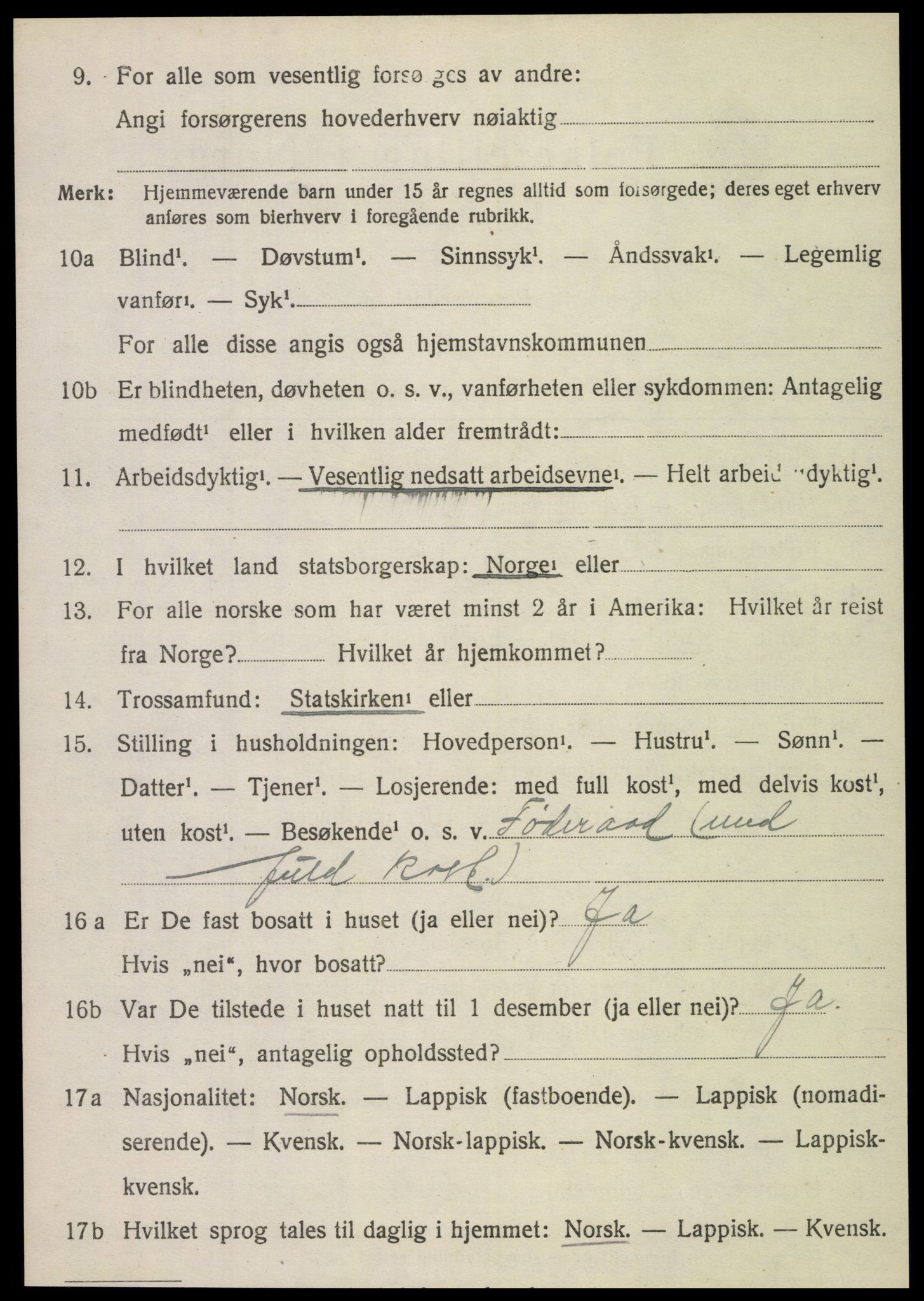 SAT, 1920 census for Røra, 1920, p. 2004